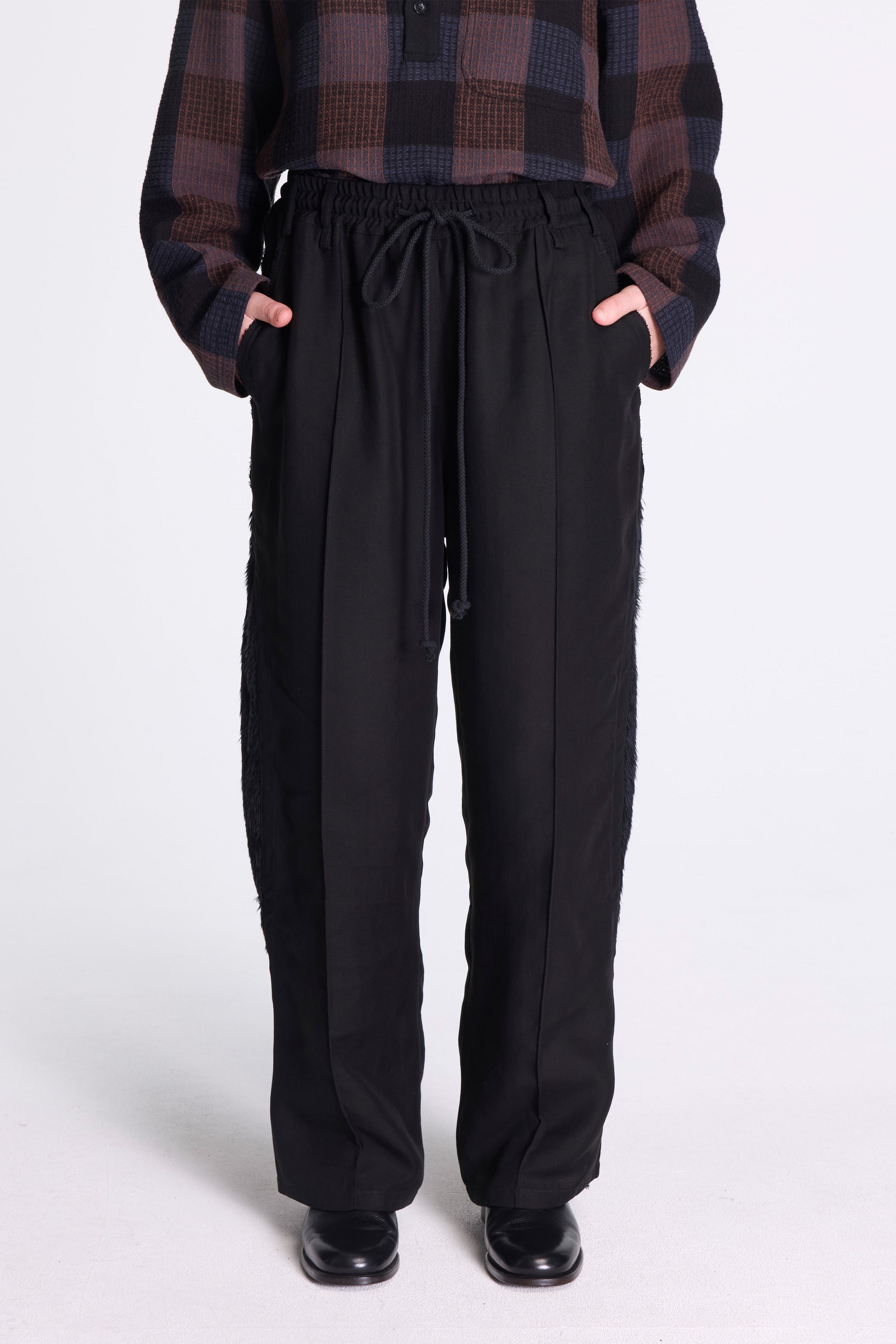 Tear Drop Track Pant Black