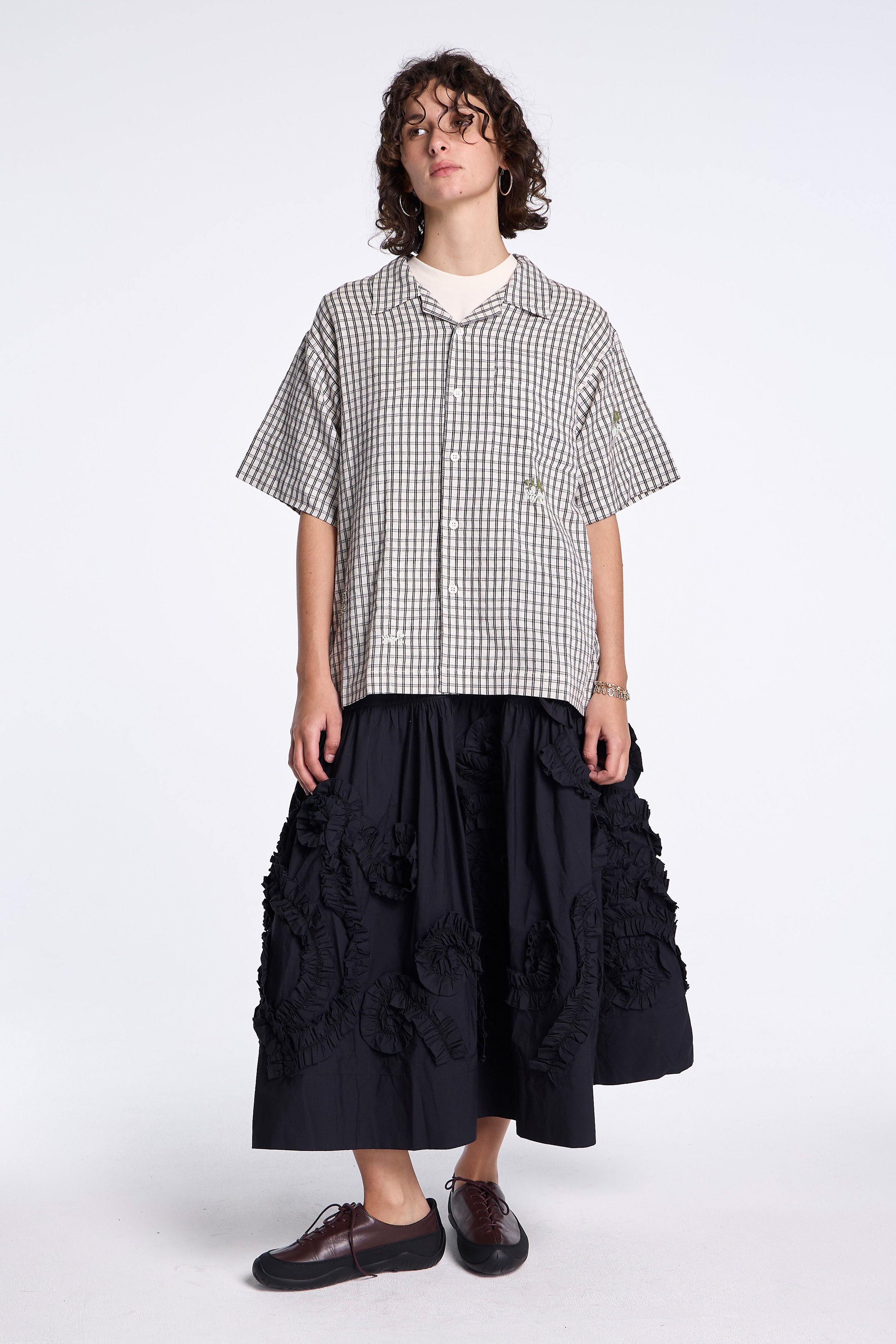 Orbit Skirt Black Fossil