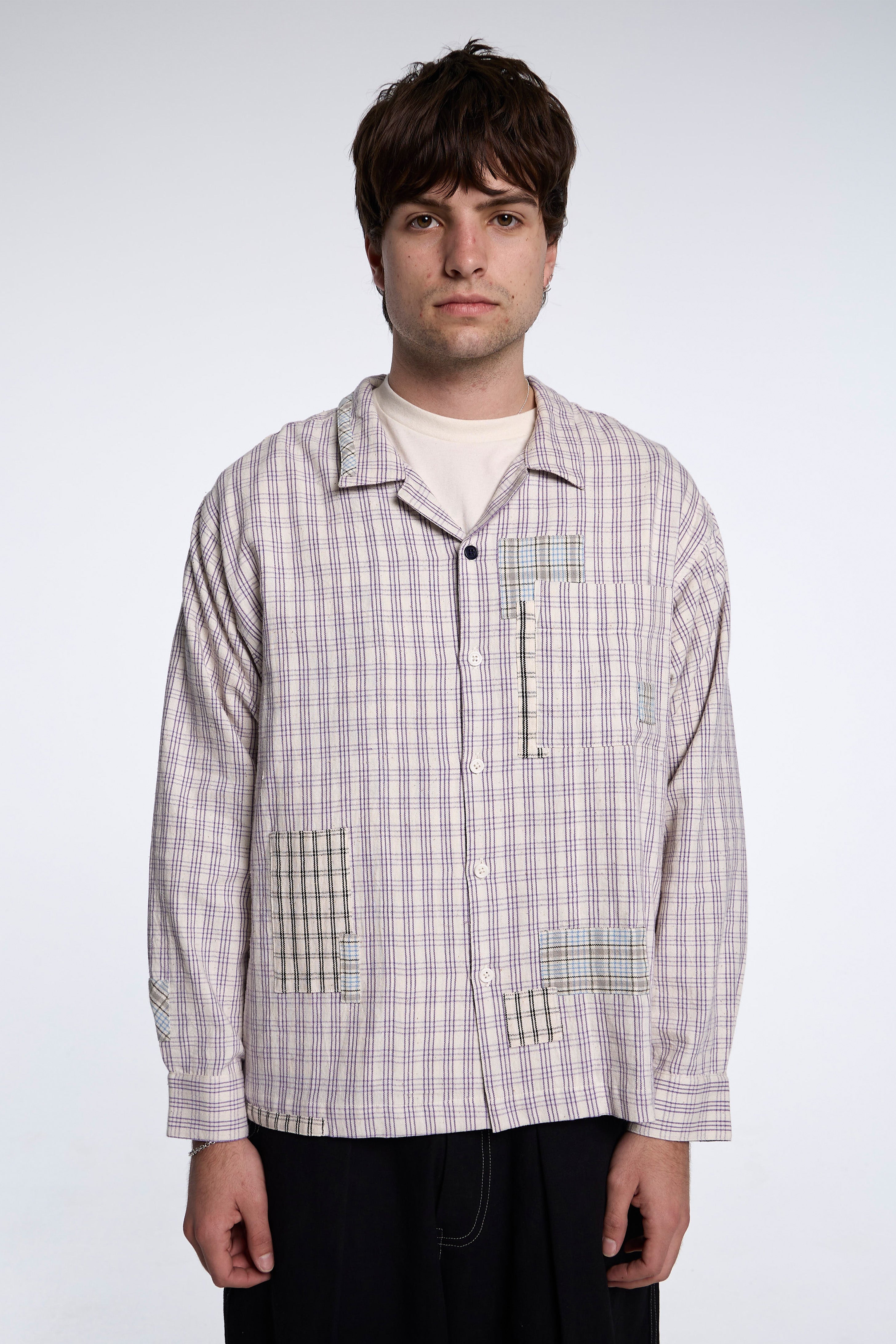 Greetings Shirt Purple Picnic