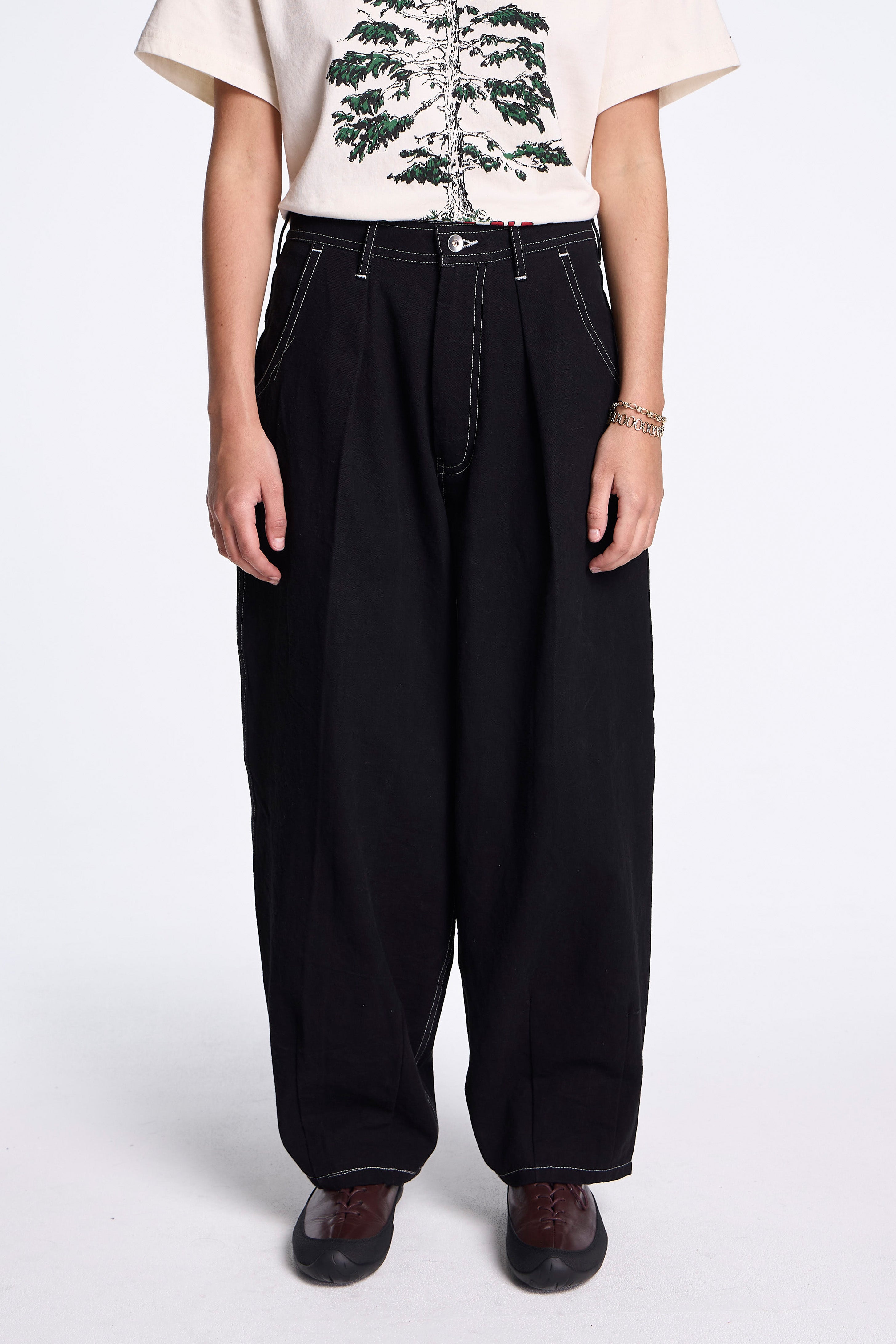 Lush Pants Black Wonky-Wear