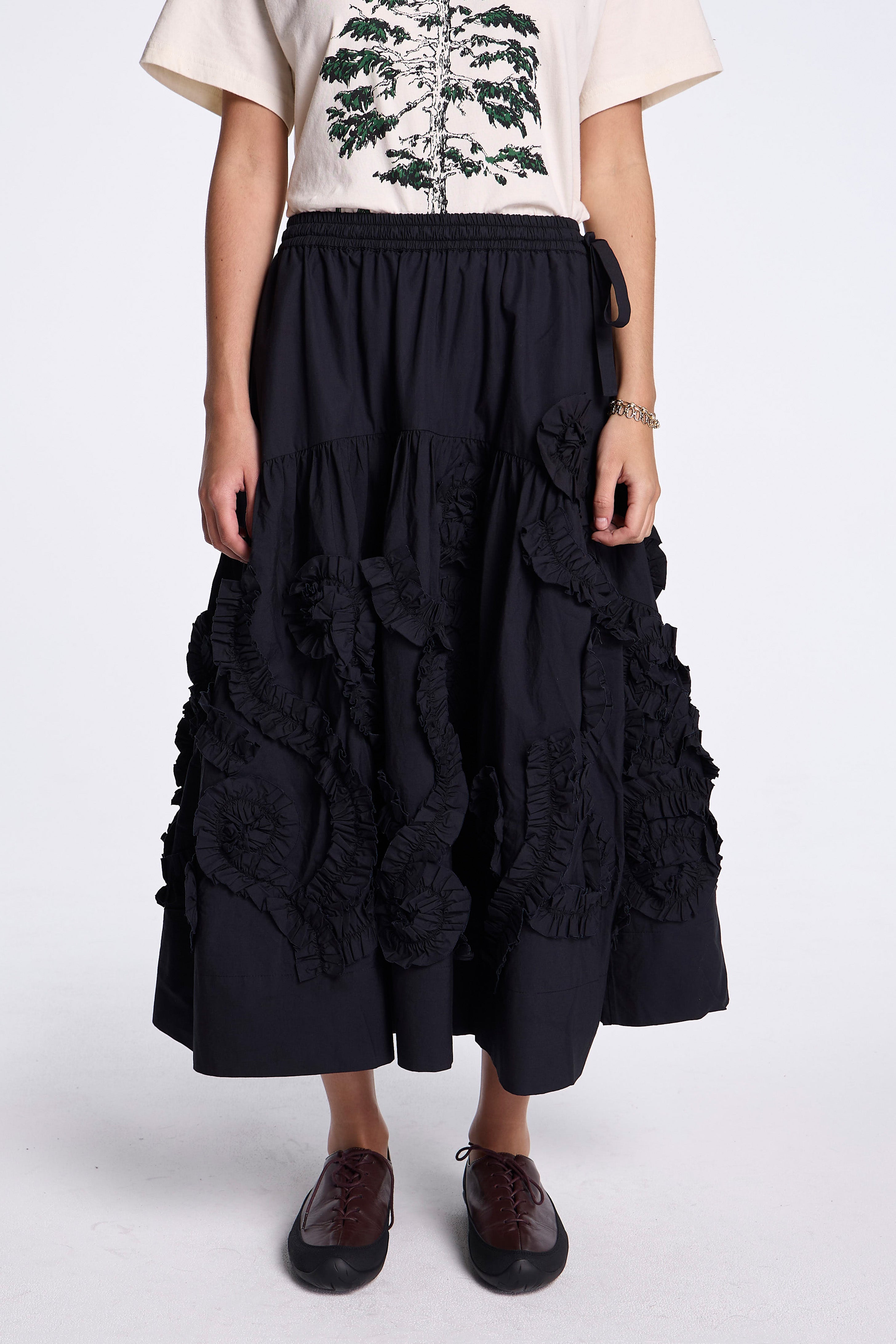 Orbit Skirt Black Fossil