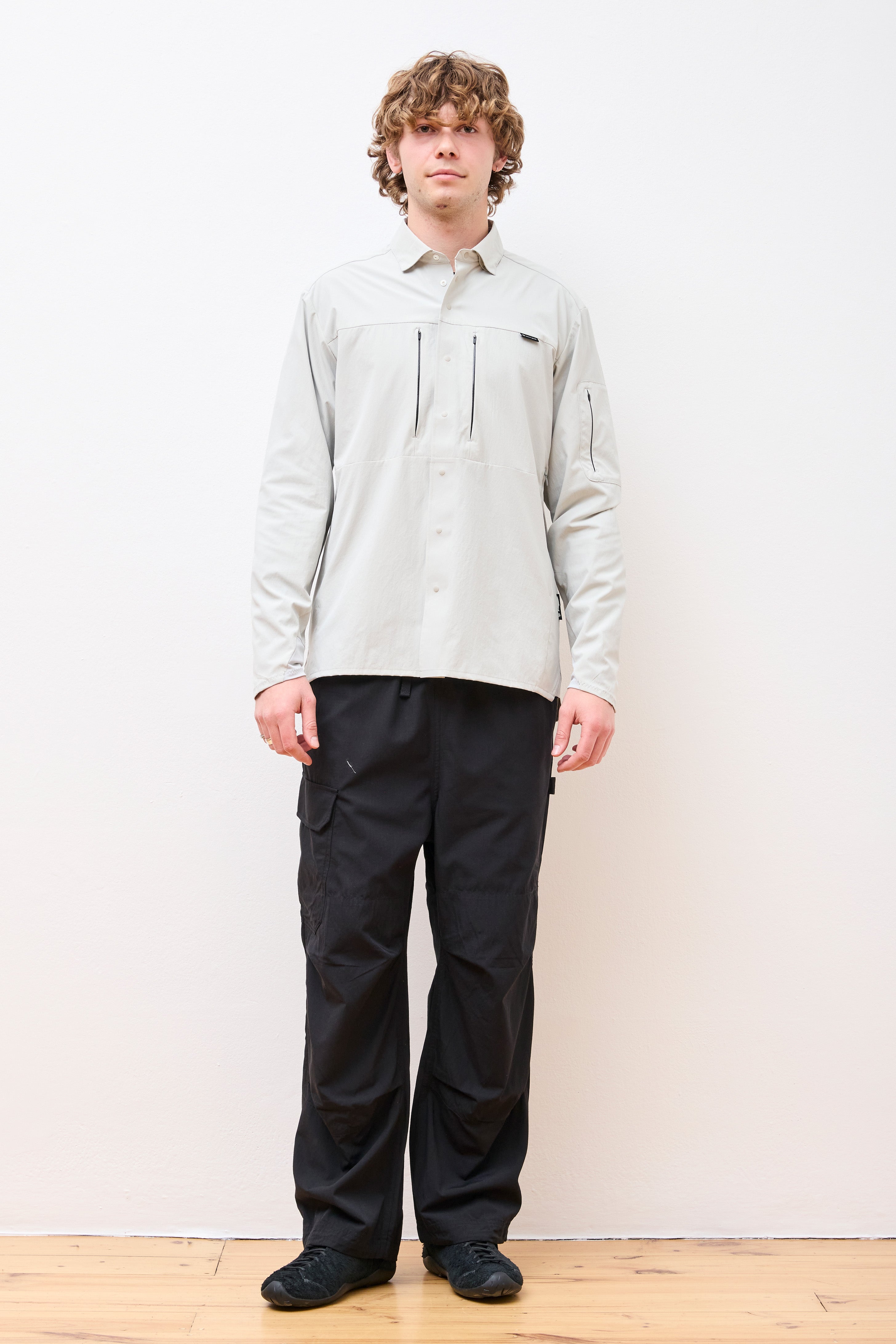Stream Field L/S Stretch Dry Shirt Light Grey
