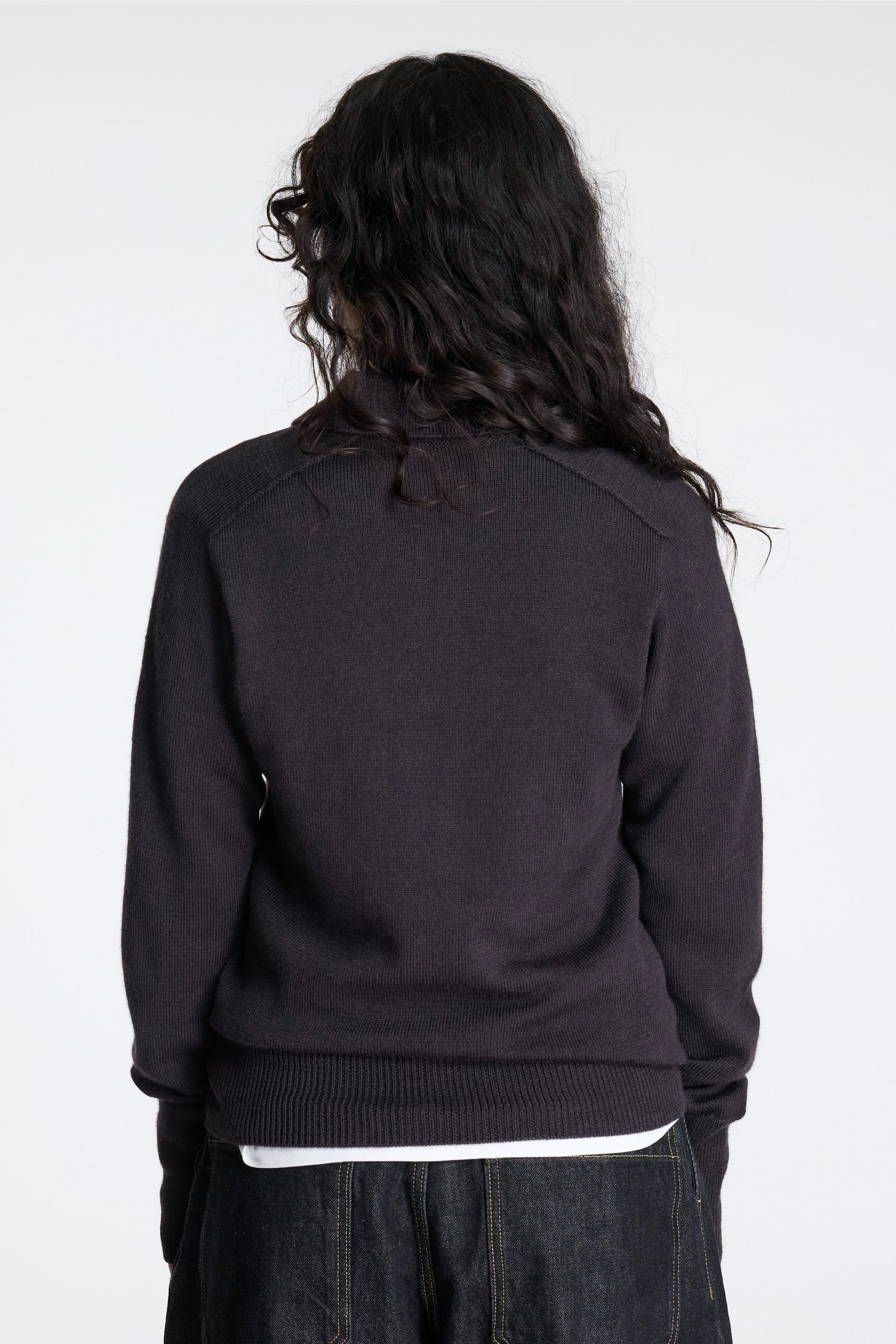 Sark Extrafine Merino Polo Walnut