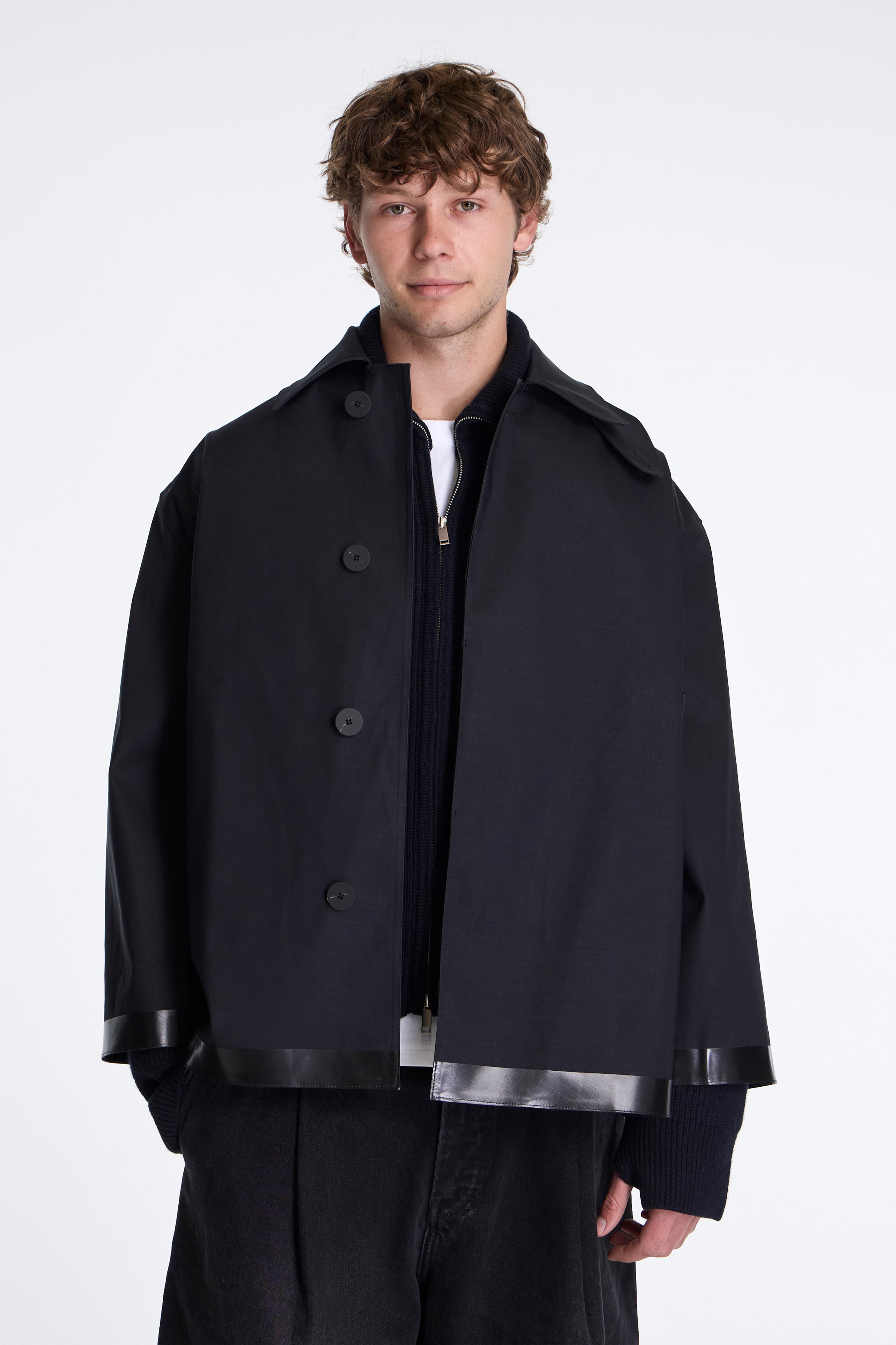 Teviot Mackintosh Coat Black