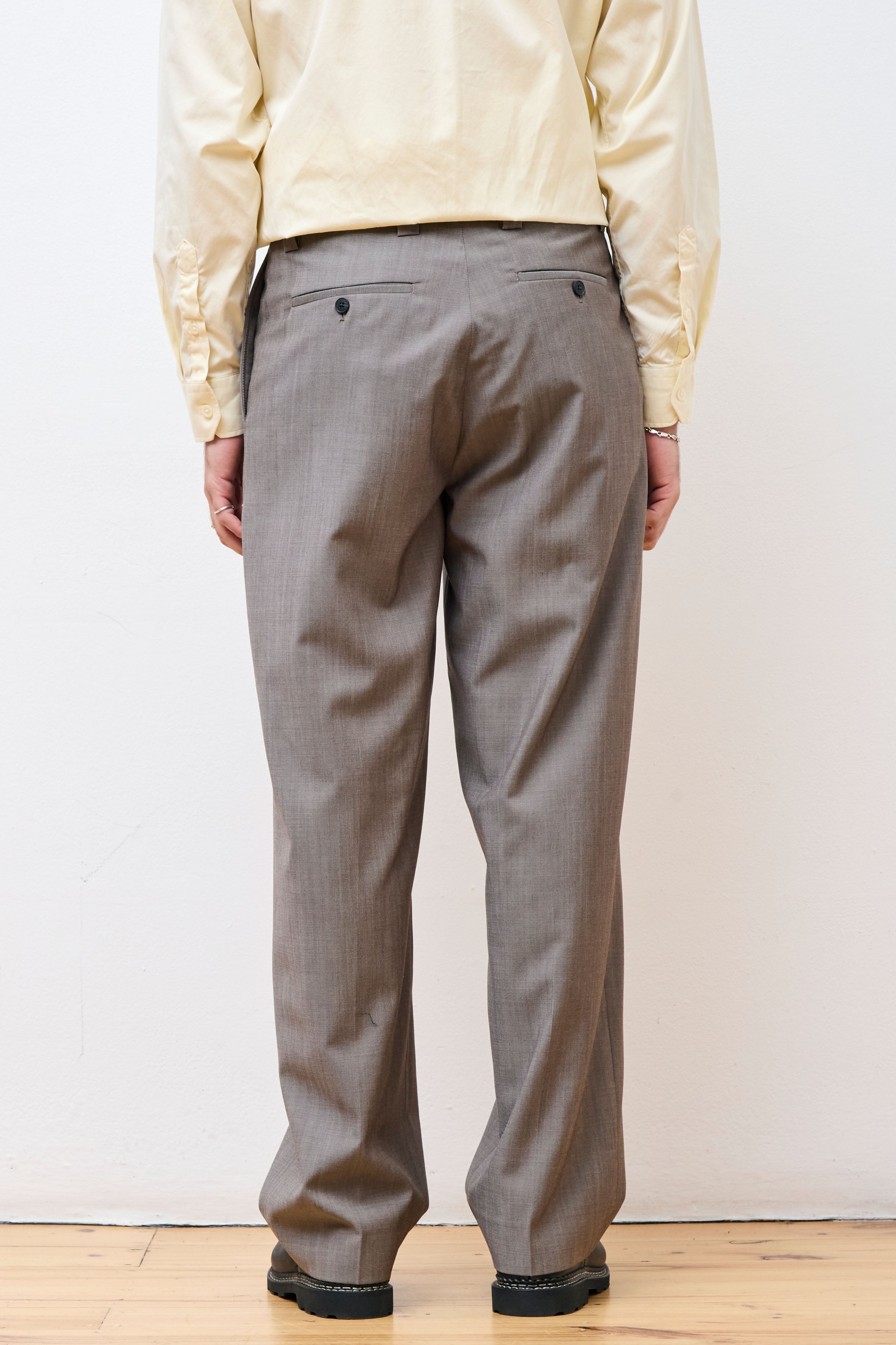 Study Trousers Taupe Wool