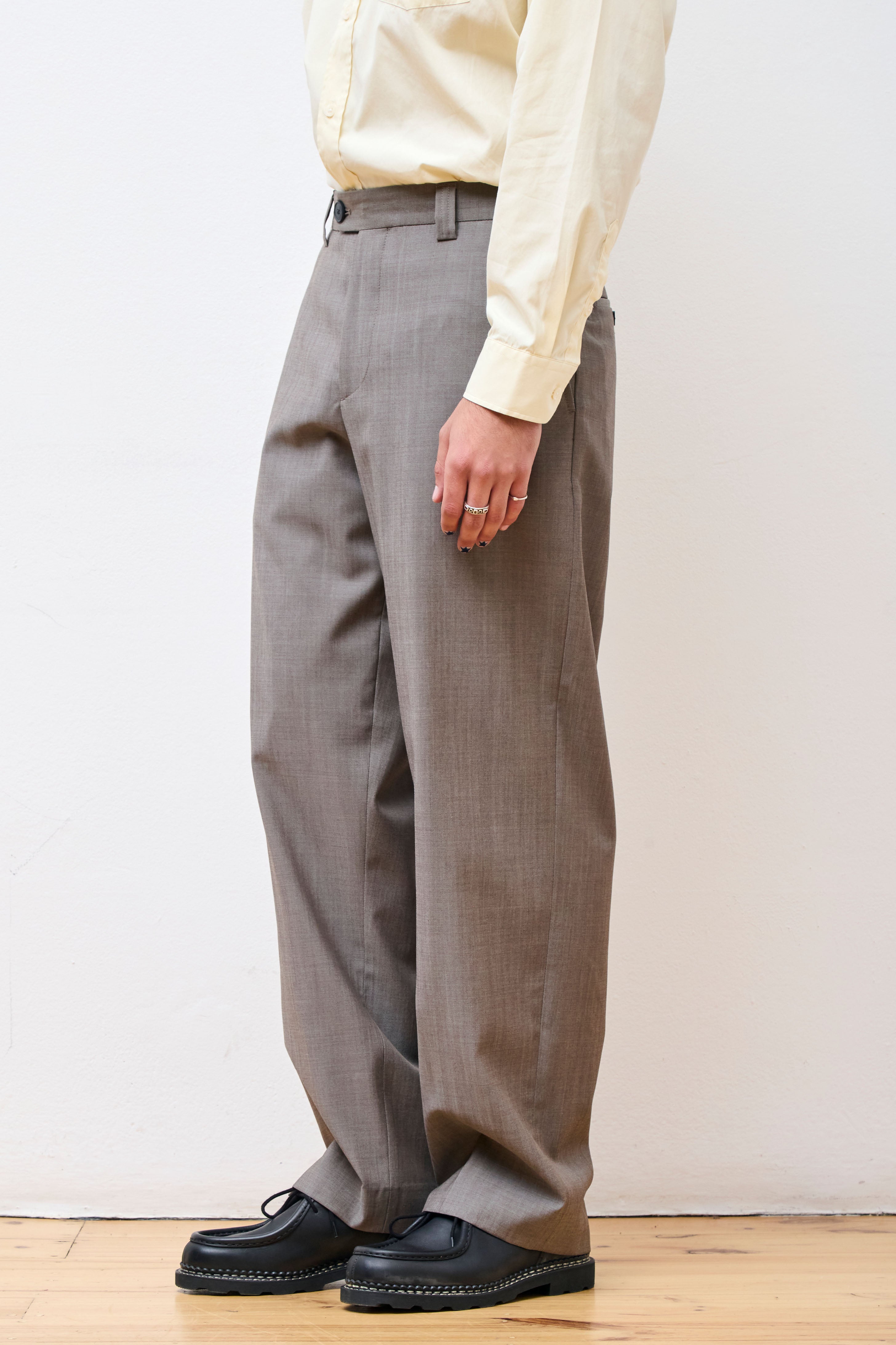 Study Trousers Taupe Wool