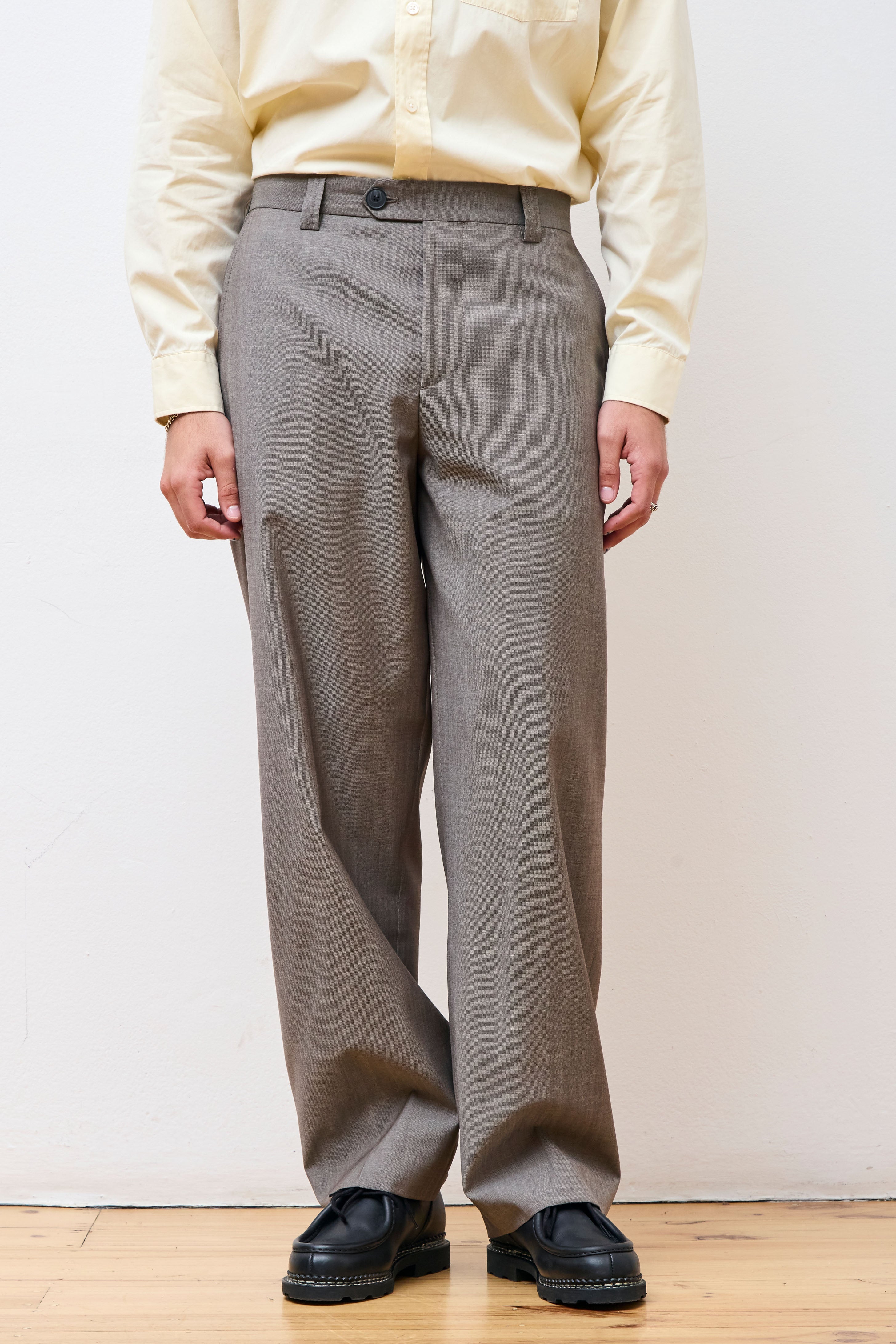 Study Trousers Taupe Wool