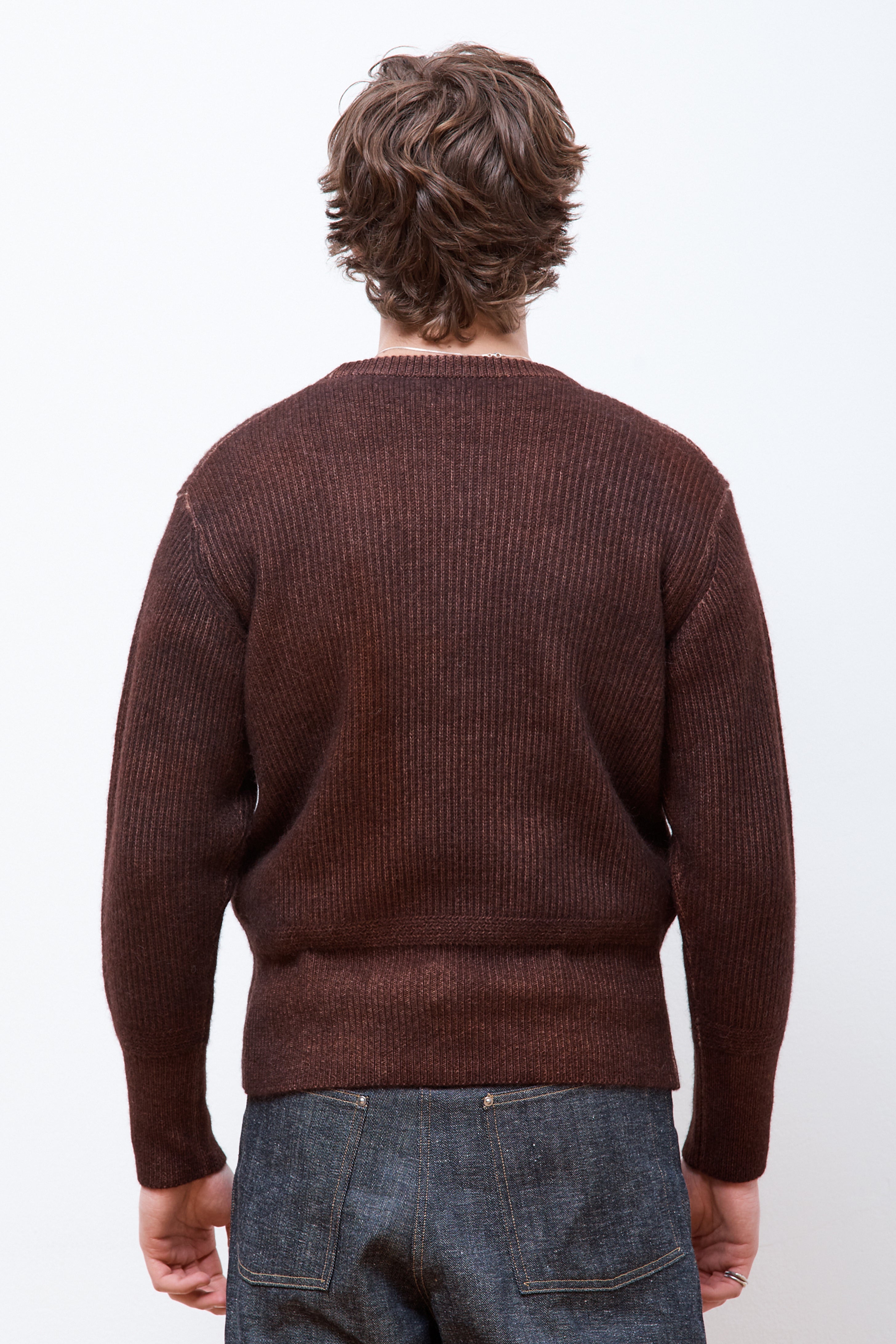 Lot.519 Athletic Crewneck Sweater Brown