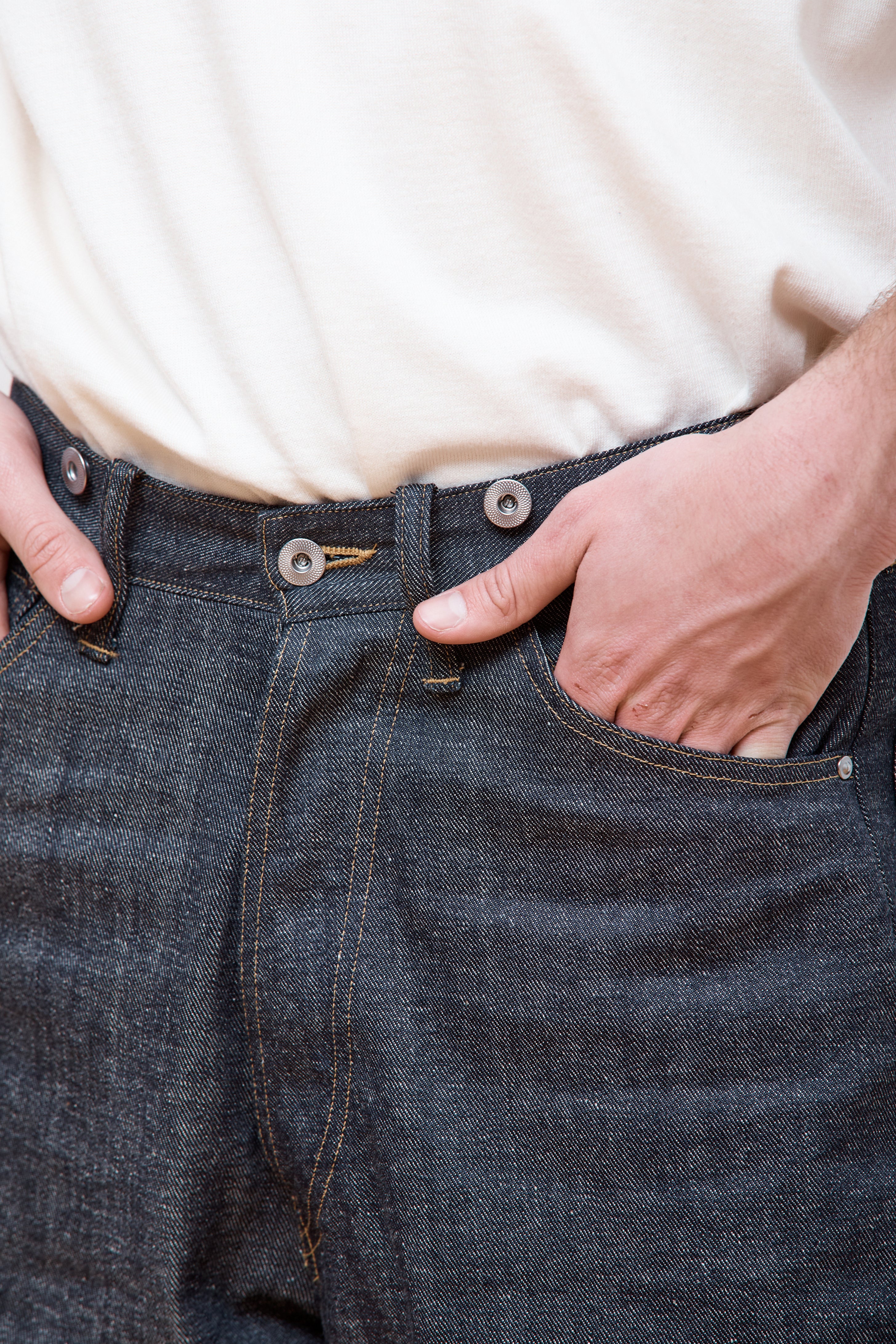 LOT.704 DENIM TROUSERS C.1920'S RAW INDIGO