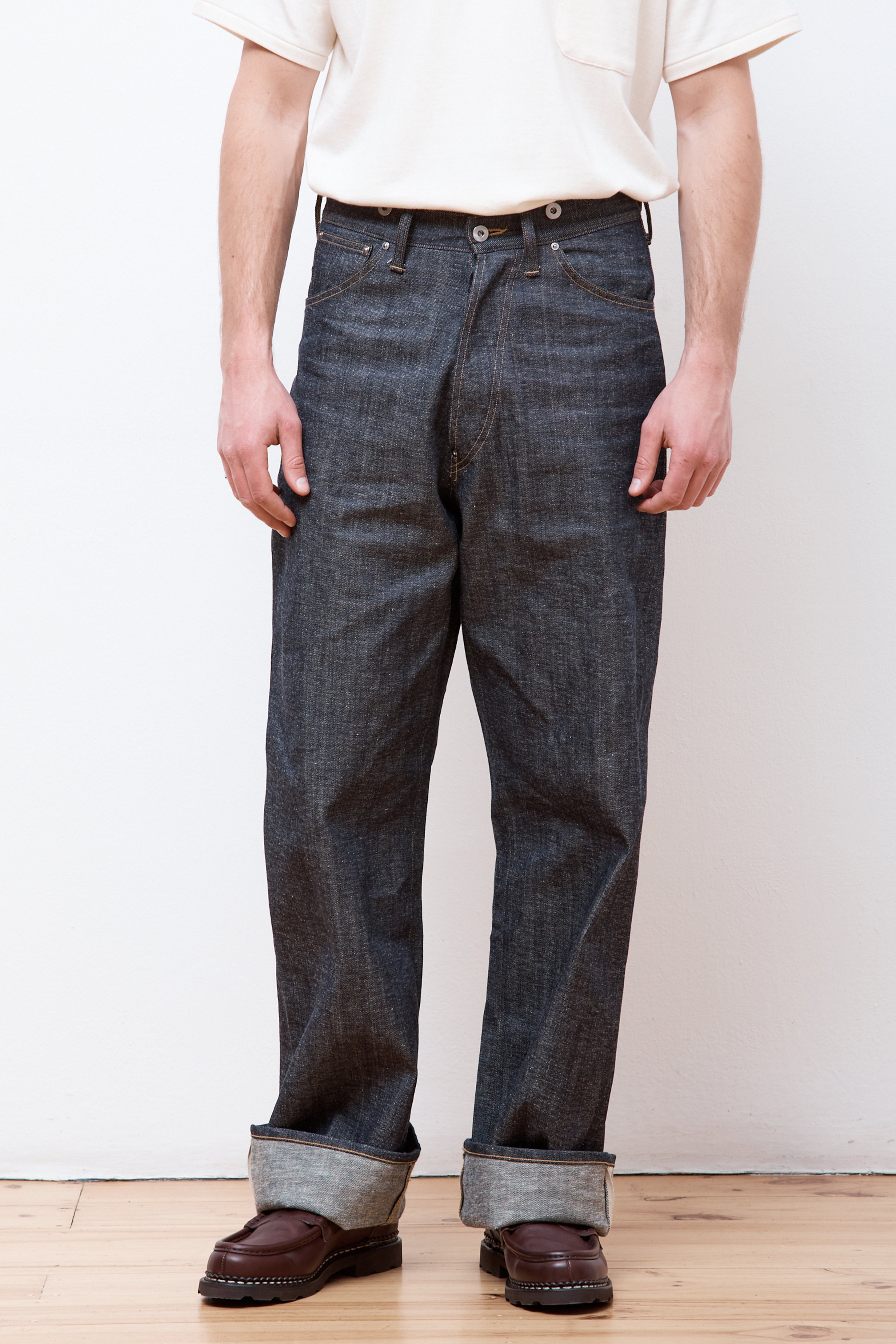 LOT.704 DENIM TROUSERS C.1920'S RAW INDIGO