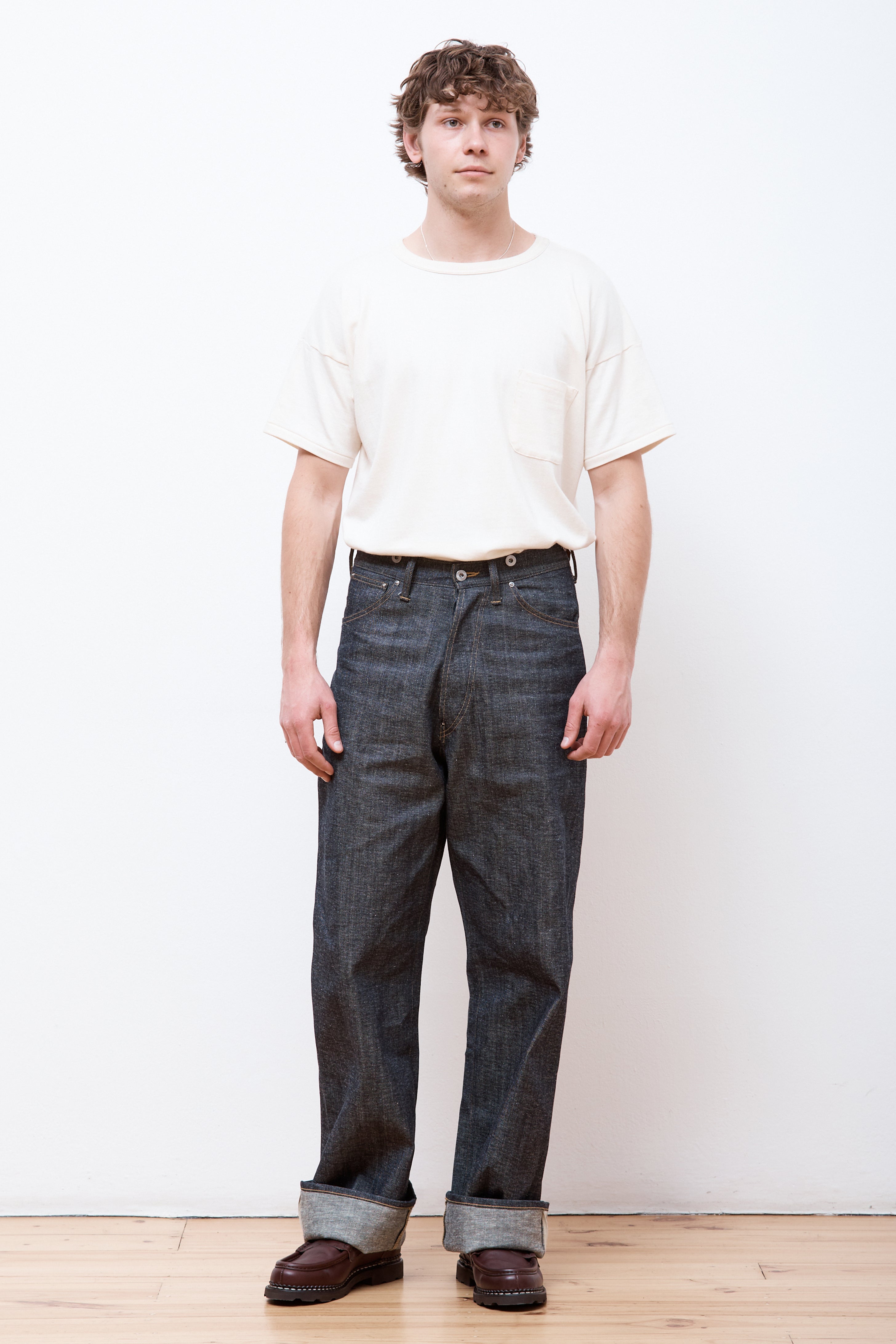 LOT.704 DENIM TROUSERS C.1920'S RAW INDIGO