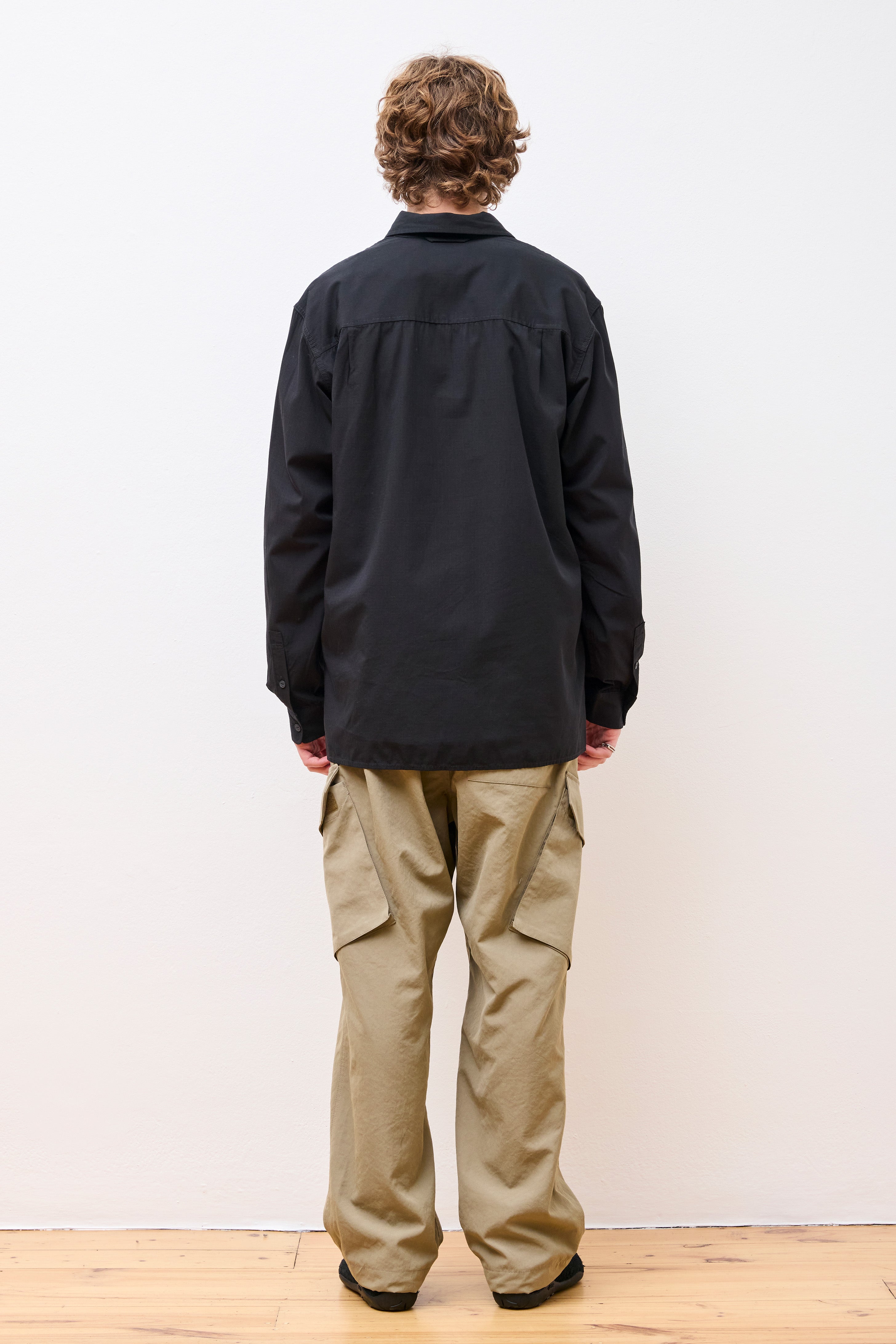 TAKIBI Light Ripstop Shirt Black