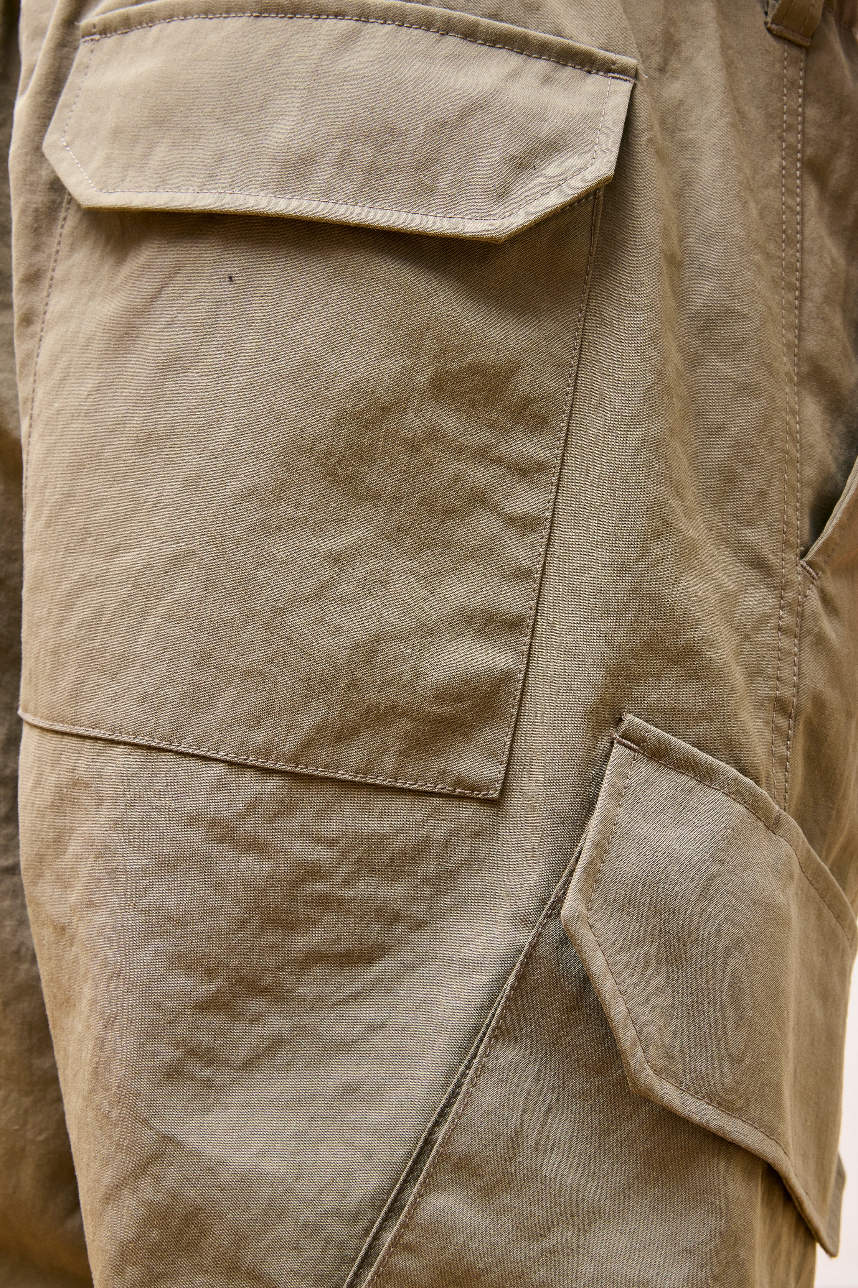 TAKIBI Weather Cloth Pants Dark Beige