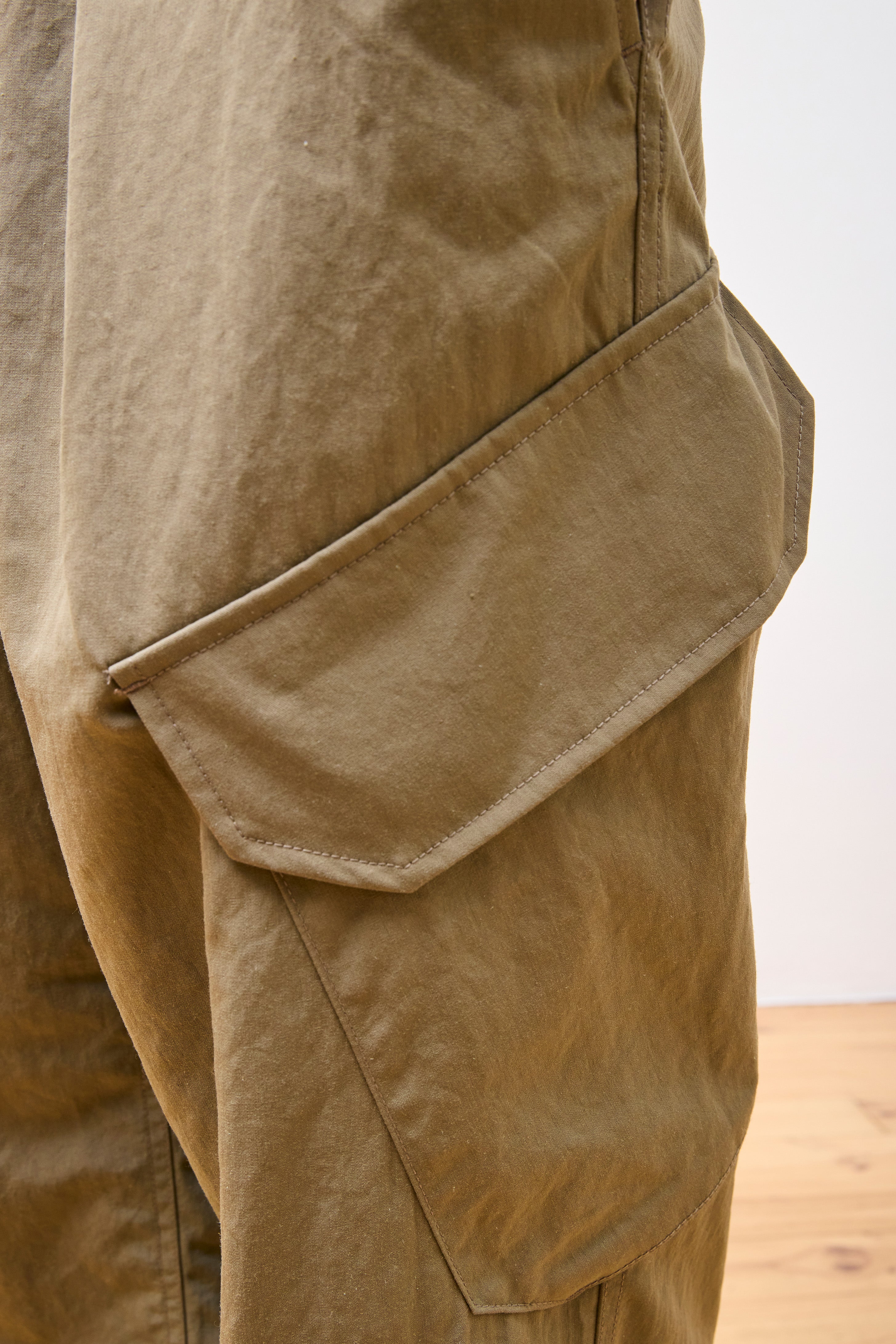 TAKIBI Weather Cloth Pants Dark Beige