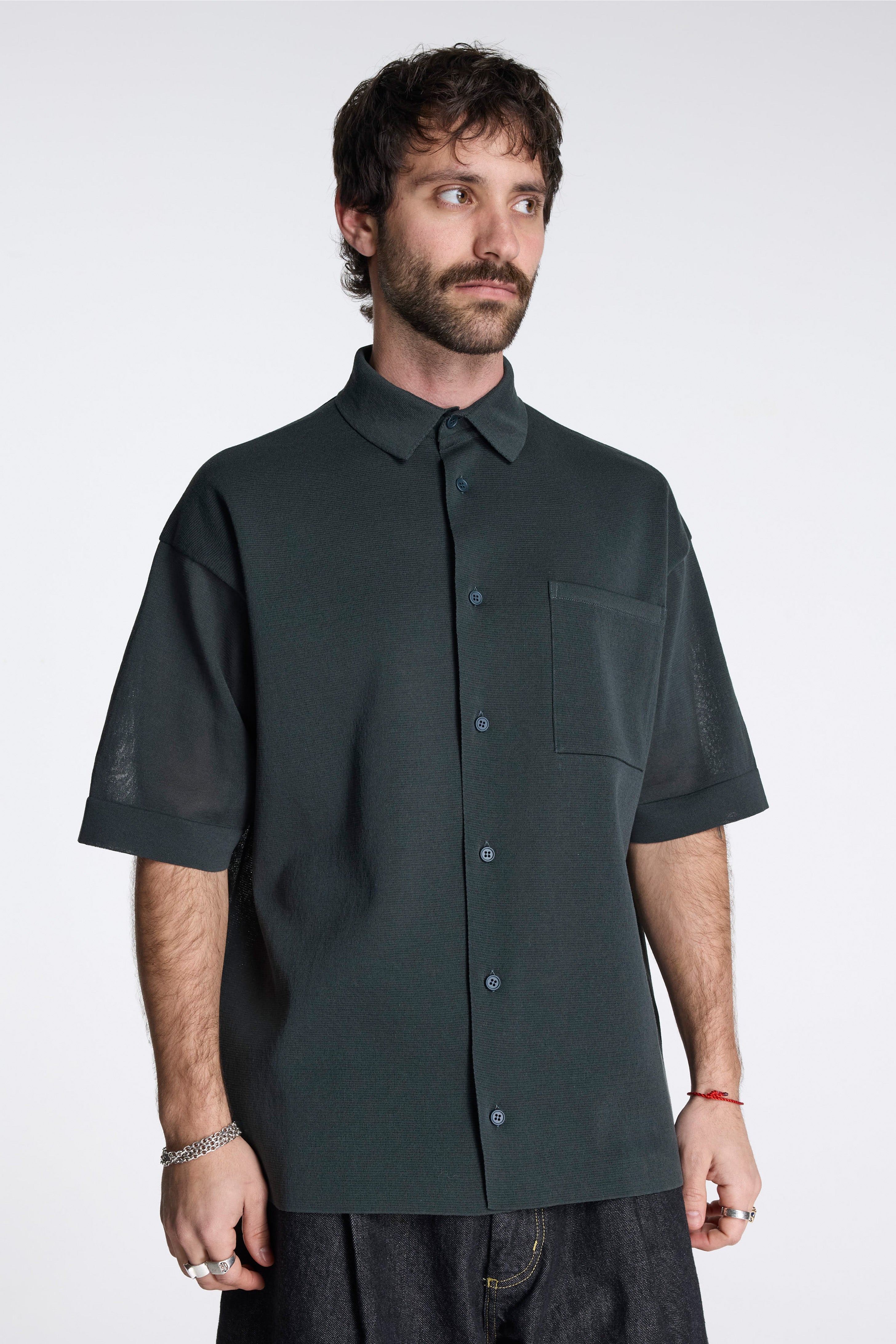 TC Milan Short Sleeve Shirt Smokey Black