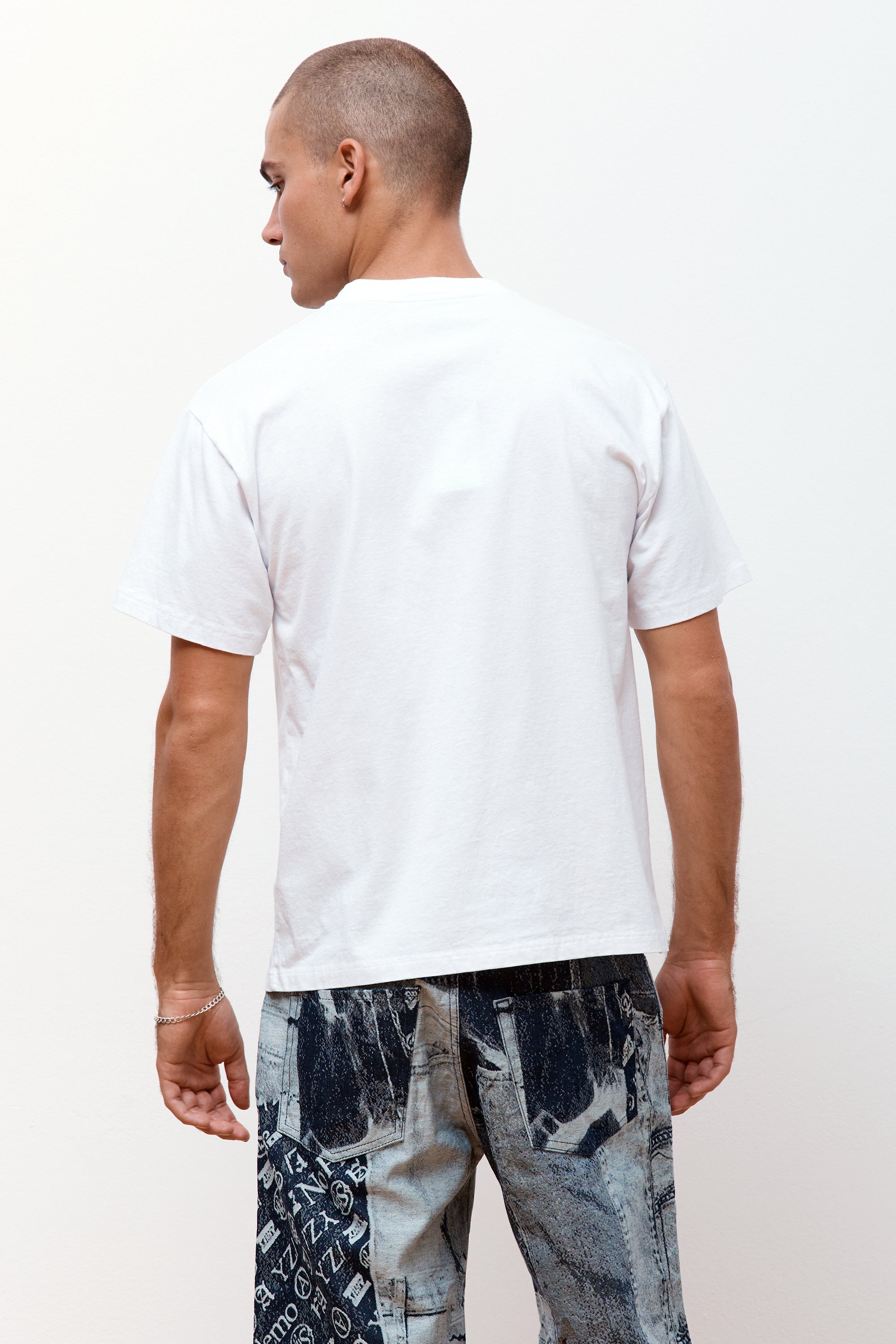 Temple SS Tee White