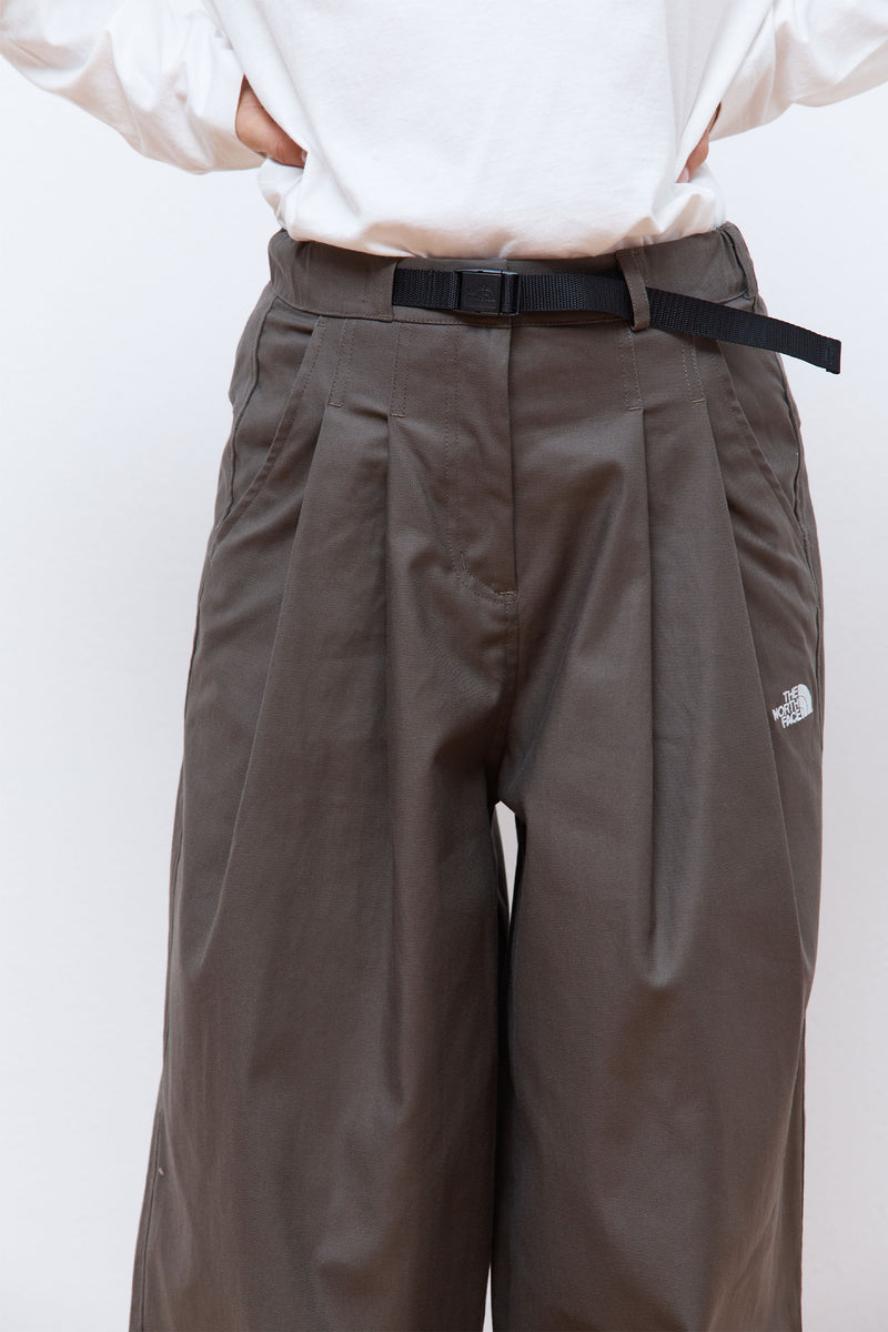 W's Pleated Casual Pants - AP New Taupe Green