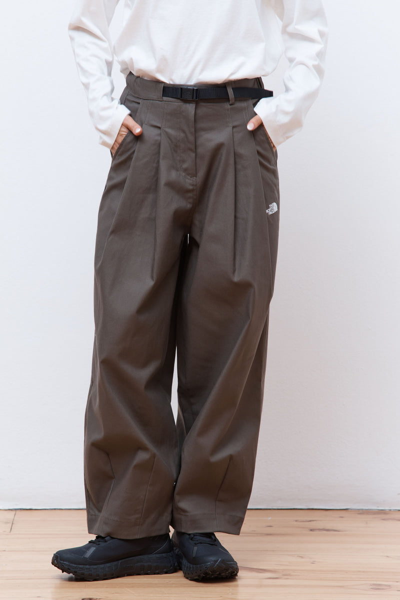 W's Pleated Casual Pants - AP New Taupe Green
