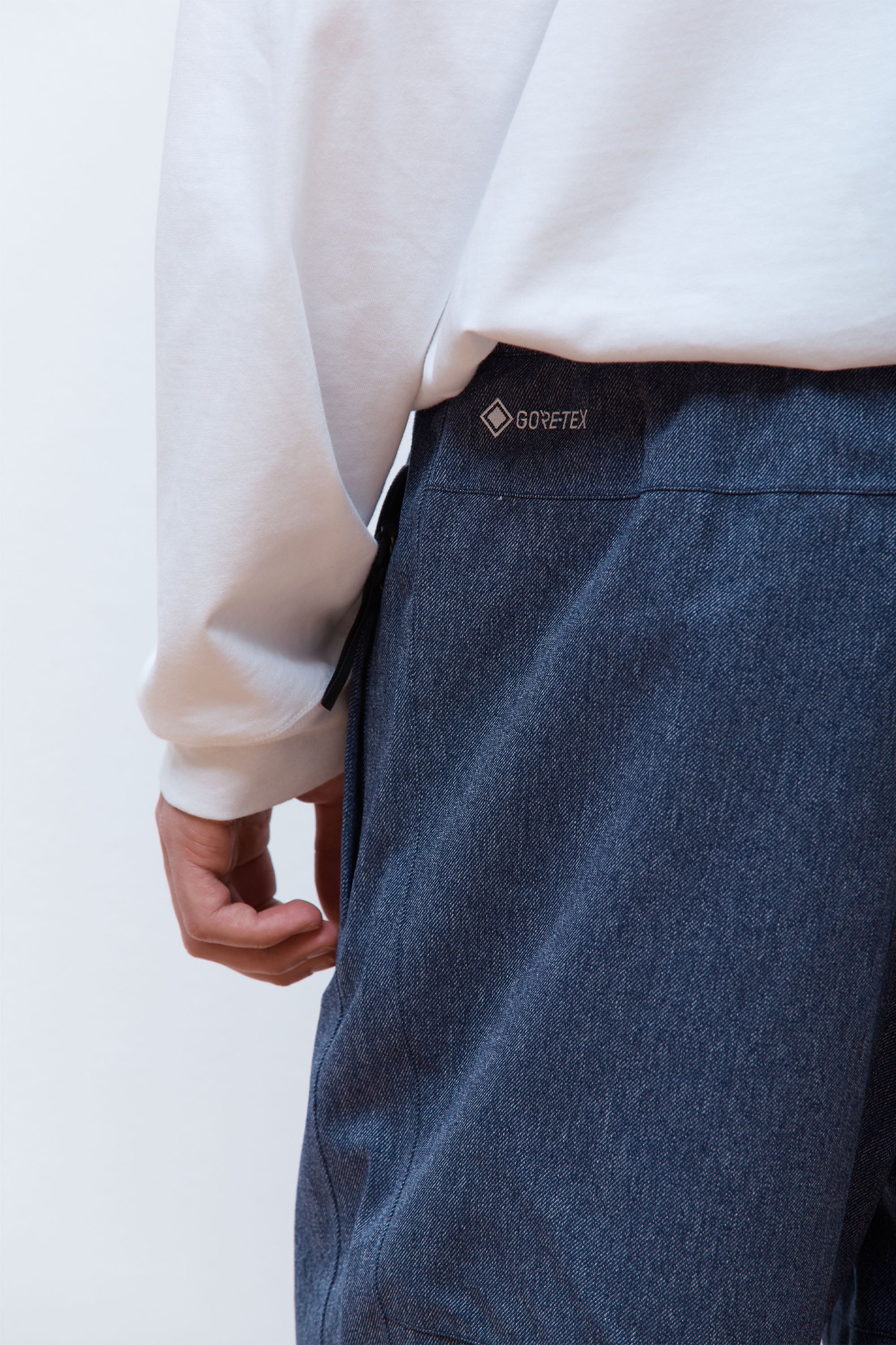 M's GTX Mountain Pants Denim Blue-Black