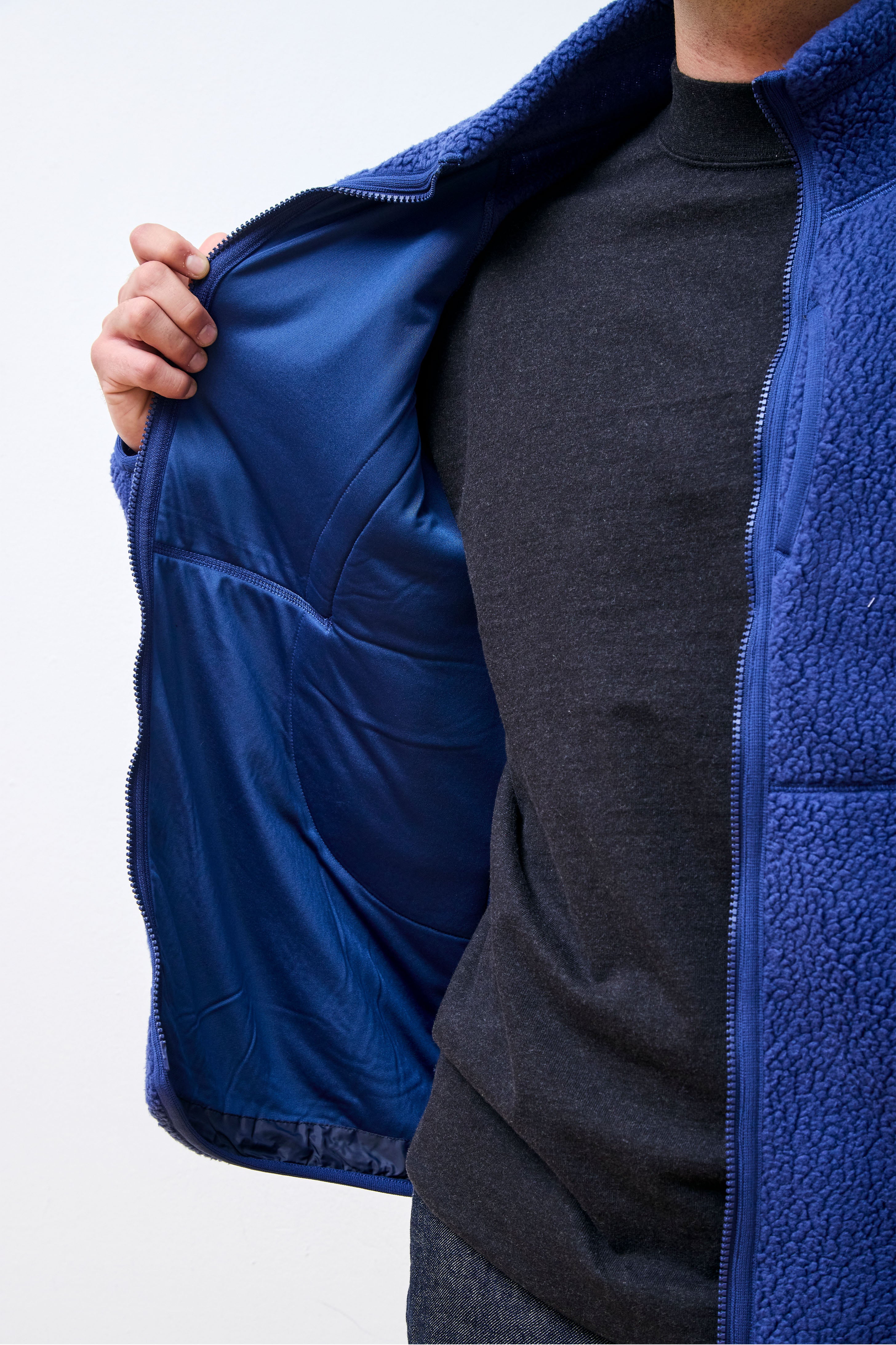 Thermal Boa Fleece Jacket Blue