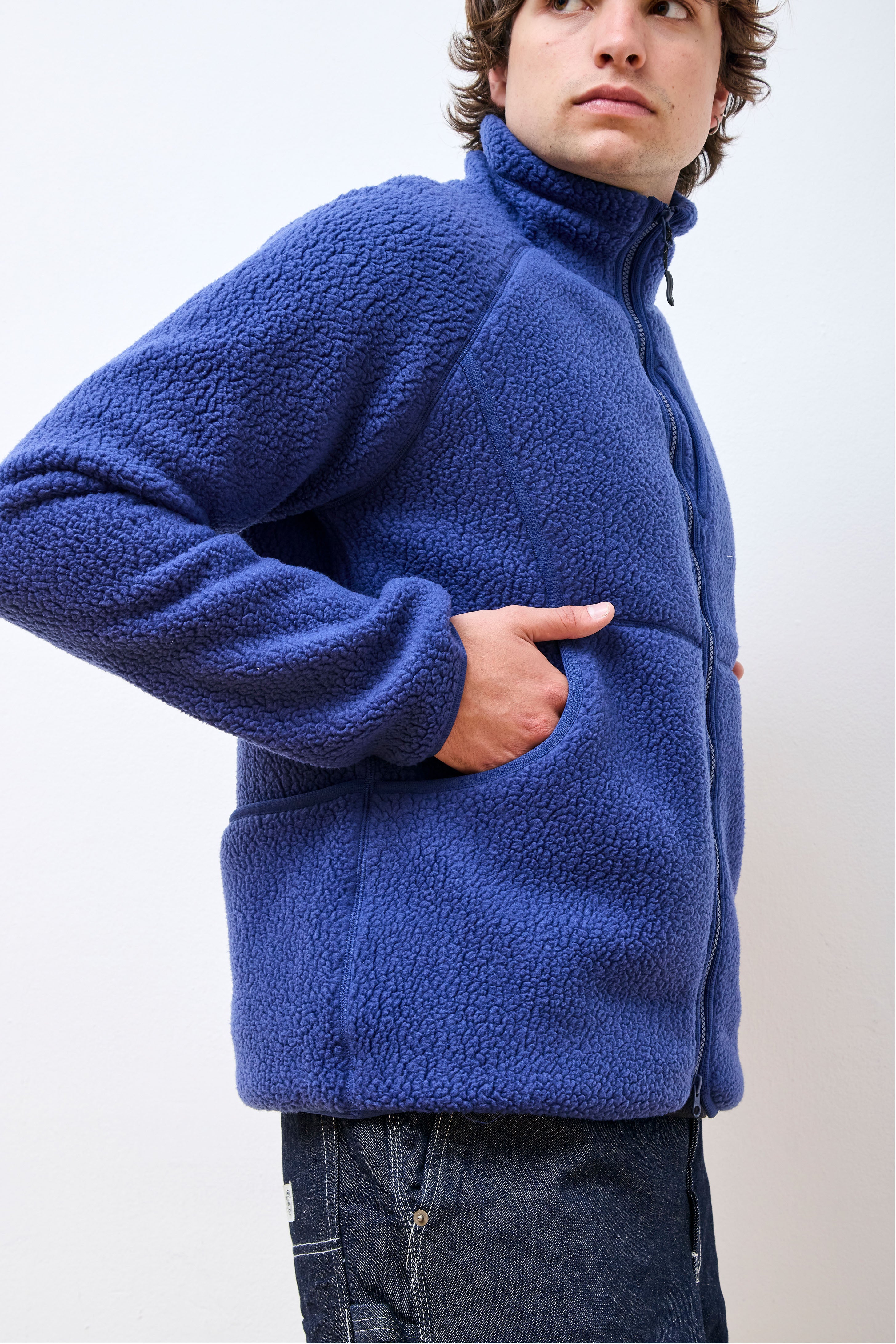 Thermal Boa Fleece Jacket Blue