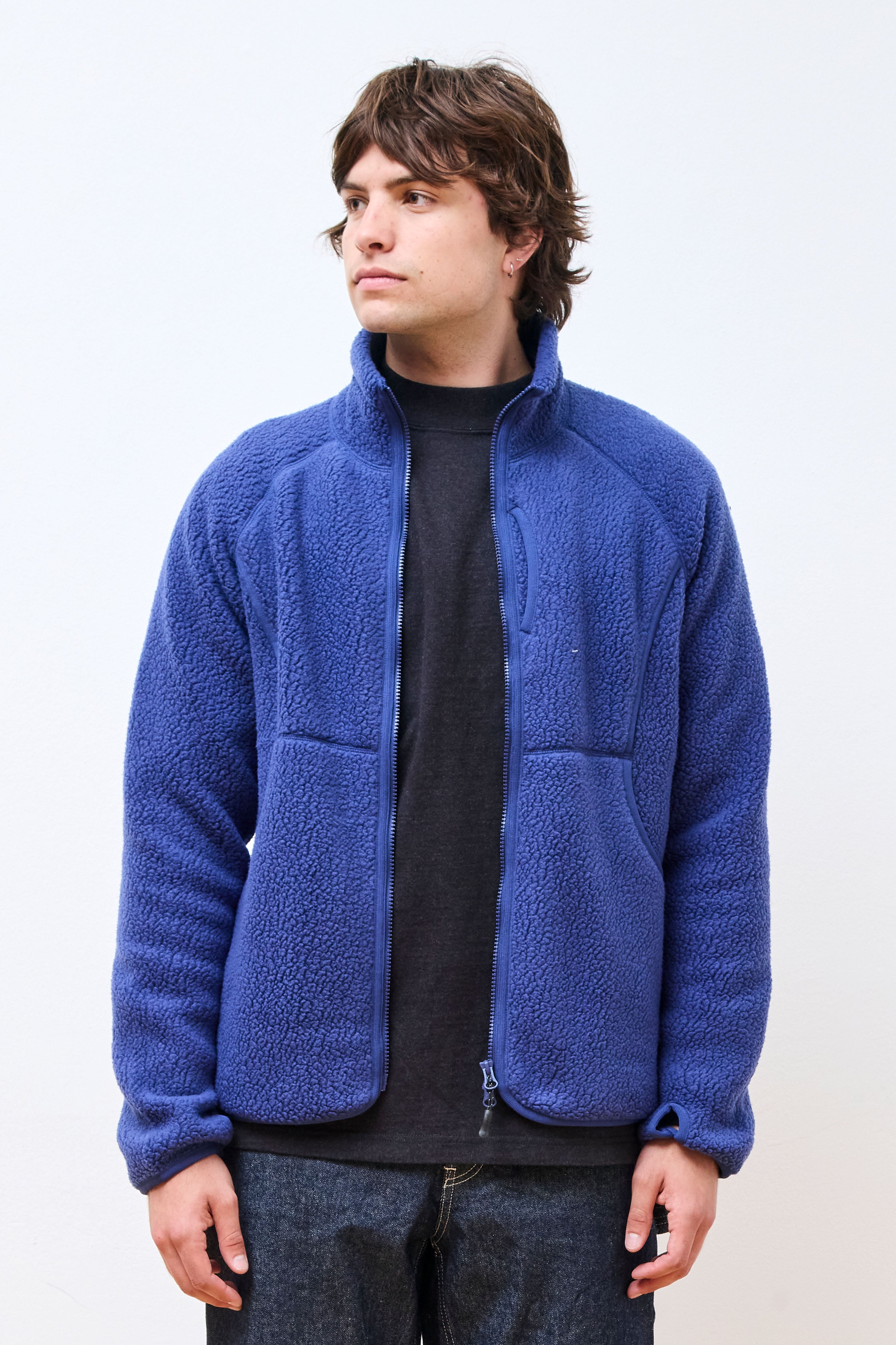 Thermal Boa Fleece Jacket Blue