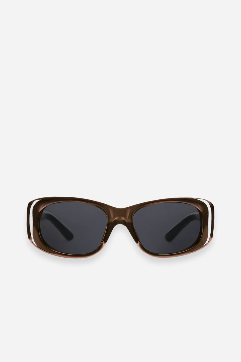 The Al Crystal Brown Frame & Black Lens