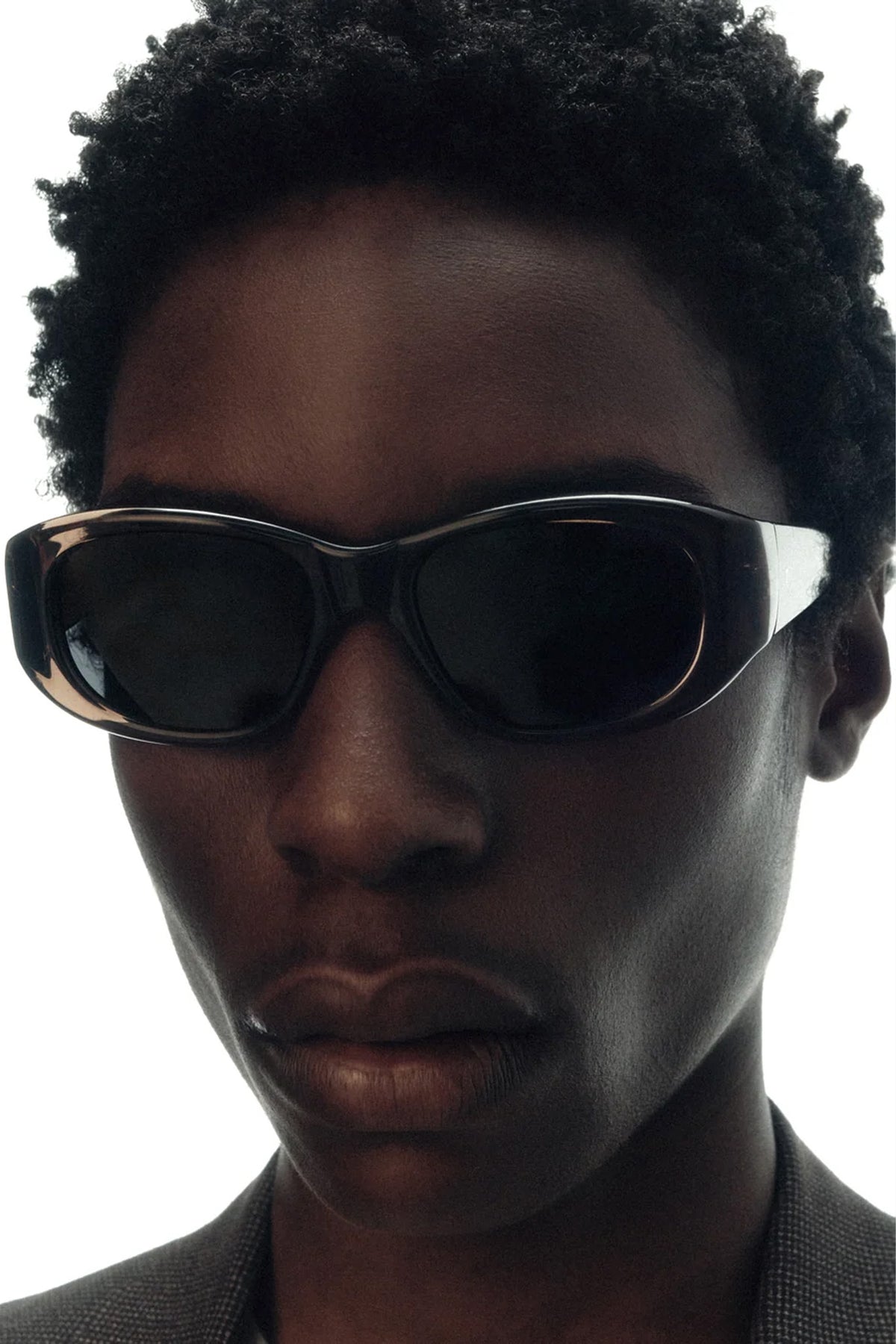 The Al Crystal Brown Frame & Black Lens