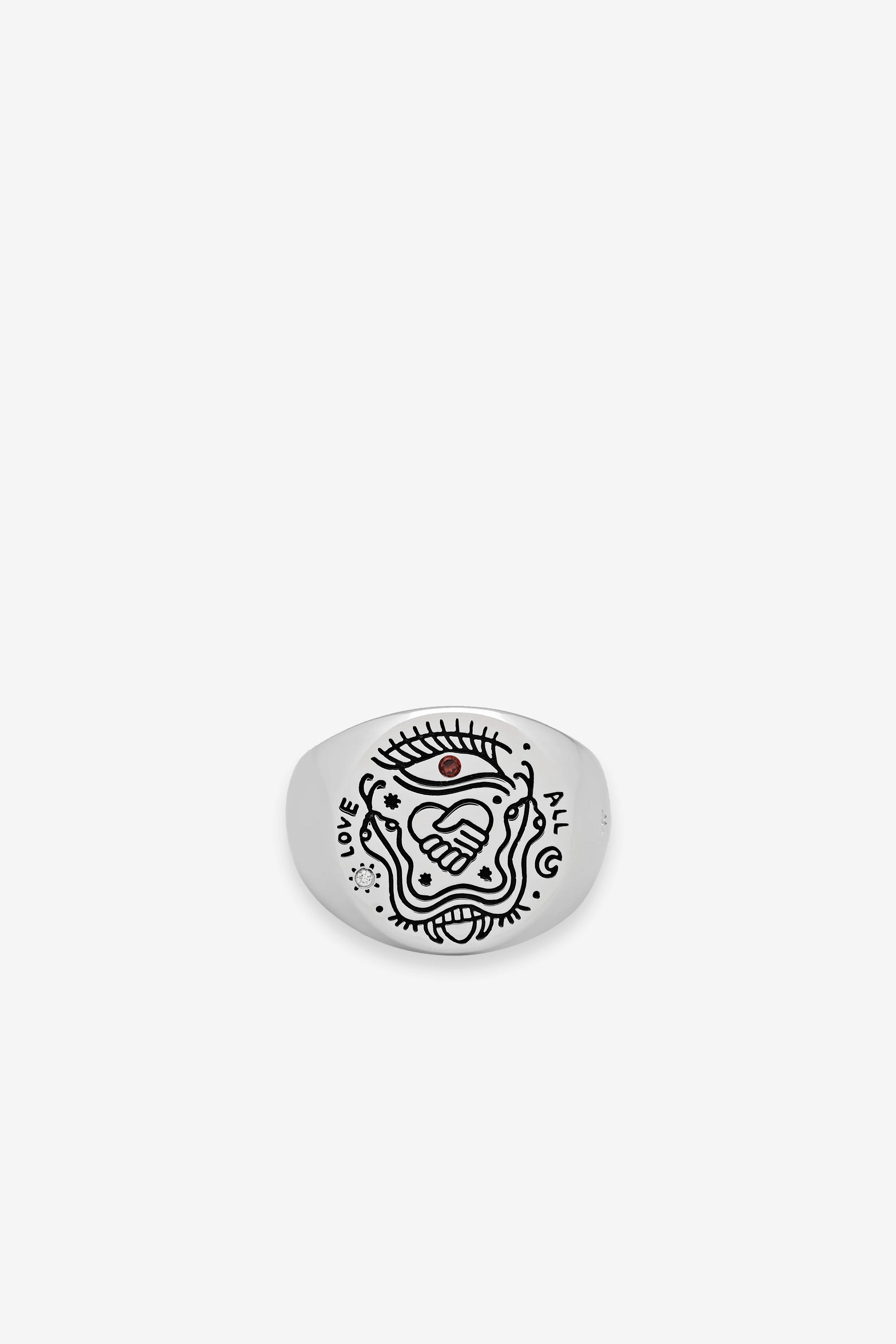 Love All Ring Silver