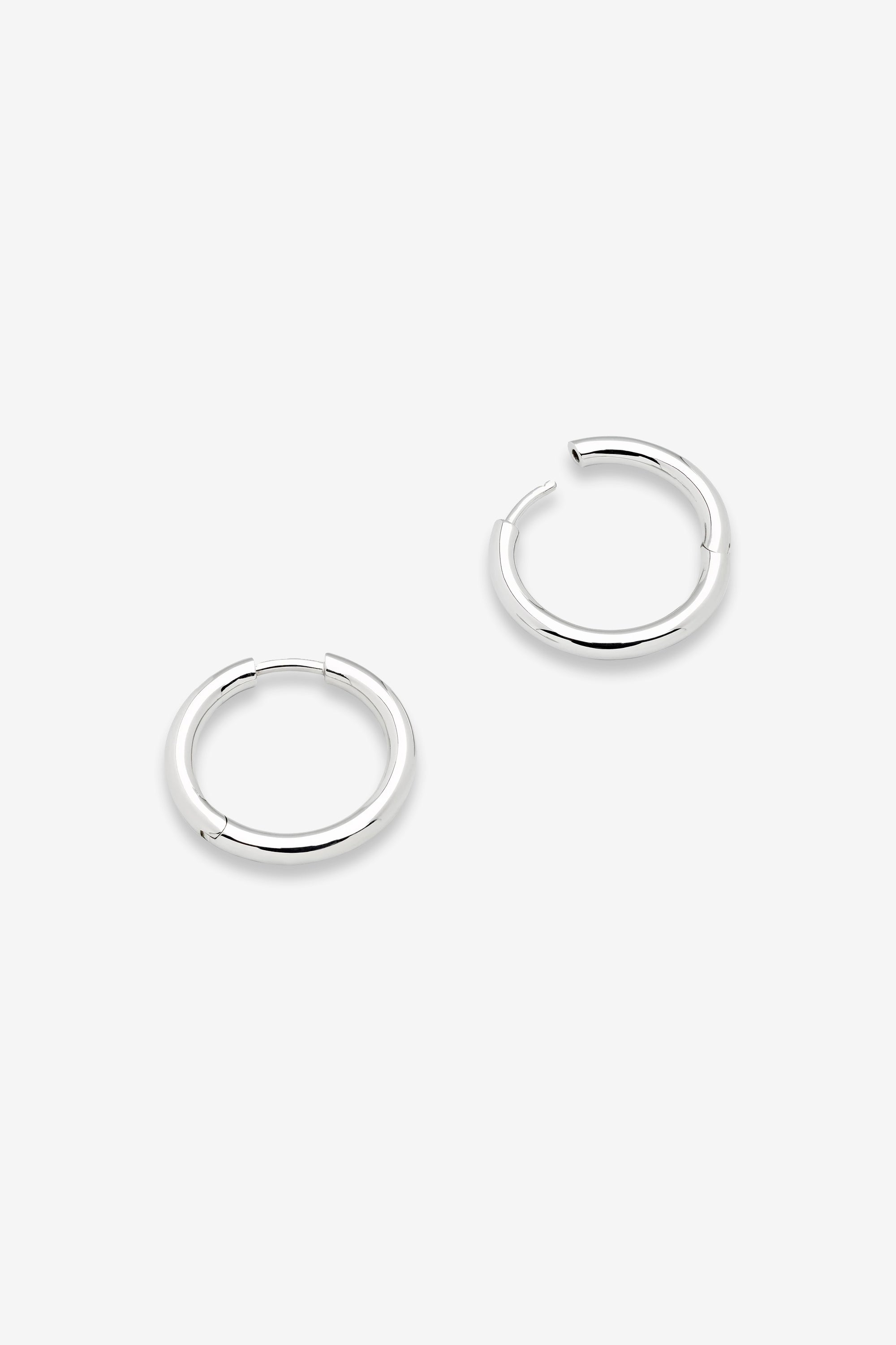 Classic Hoops Small Silver