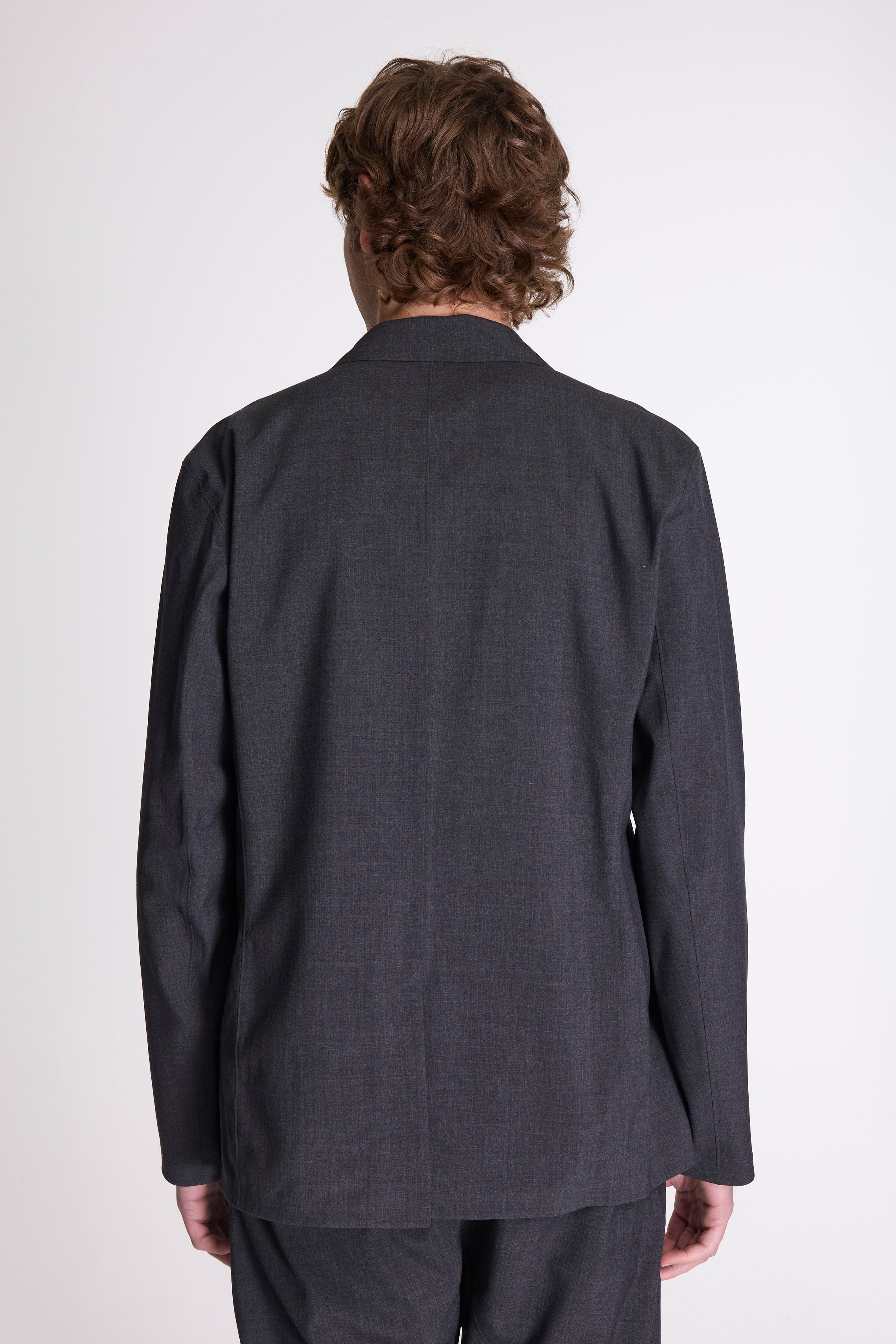 Convex Wool Blazer M Black Heather