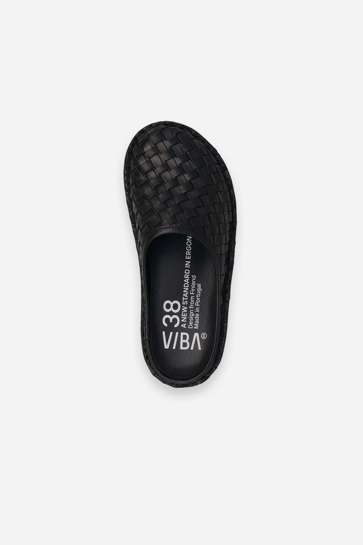 Roma Woven Leather Preto Black