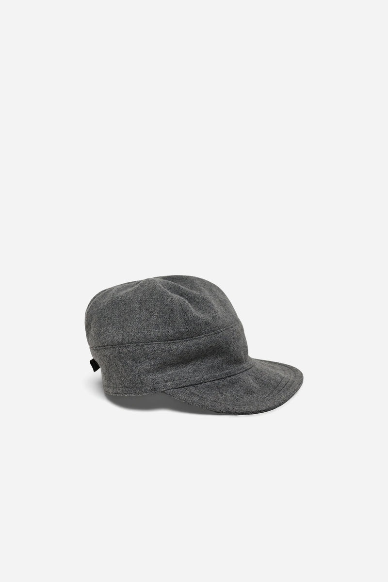 Work Cap Melton Wool Grey