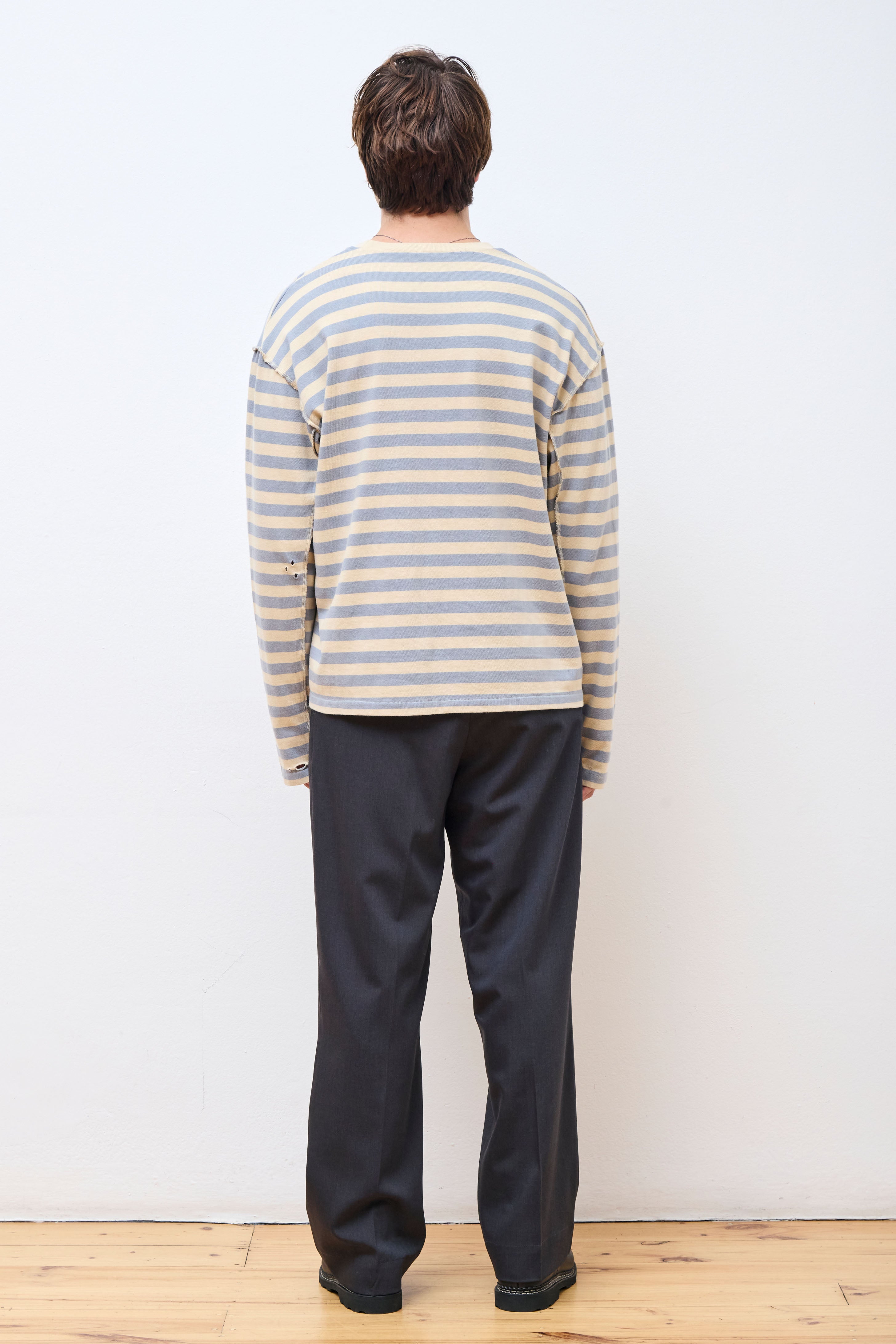 Wide Stripe Sweater Greige