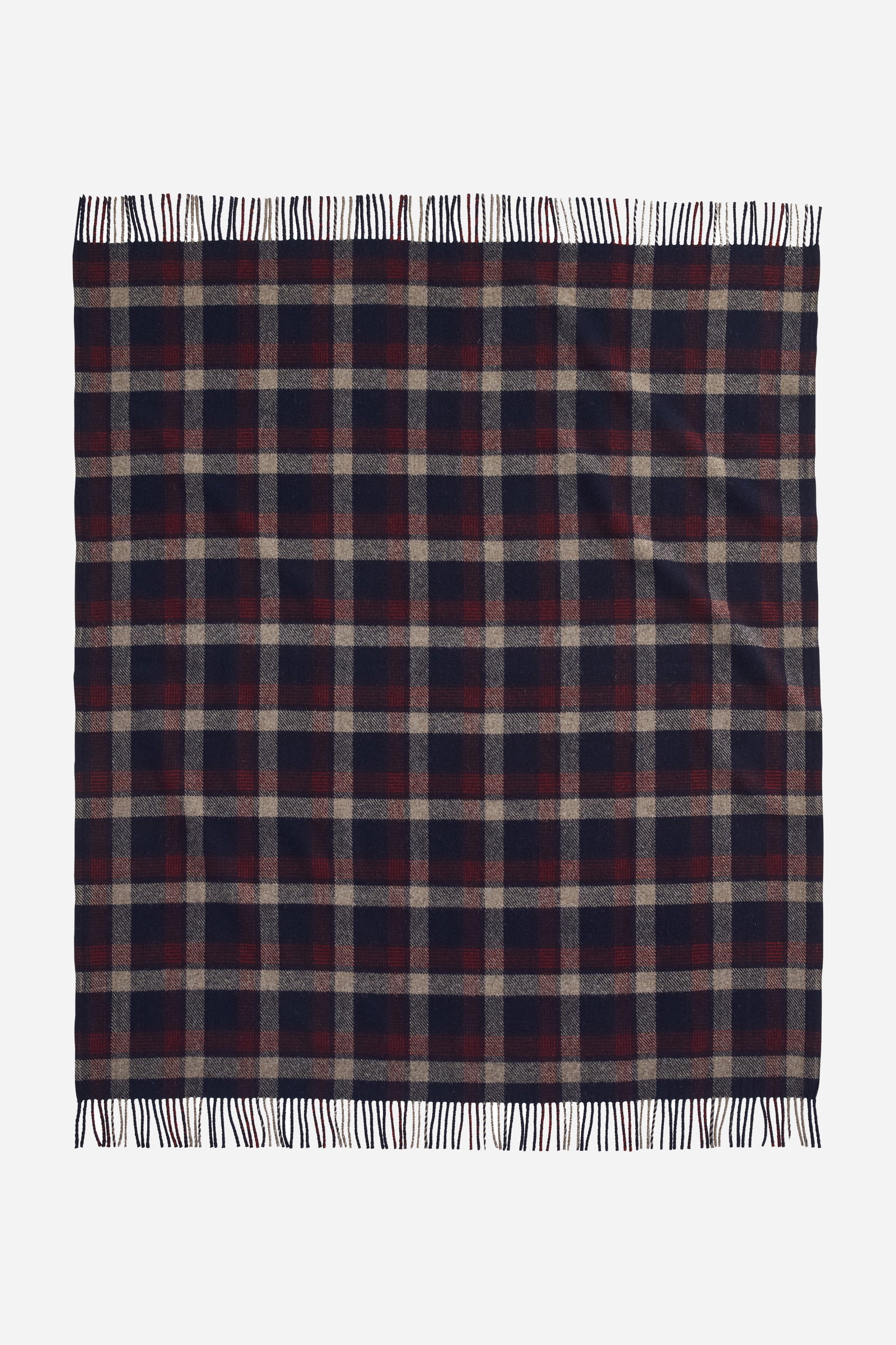 Eco Wise Washable Throw Kelso Plaid Navy