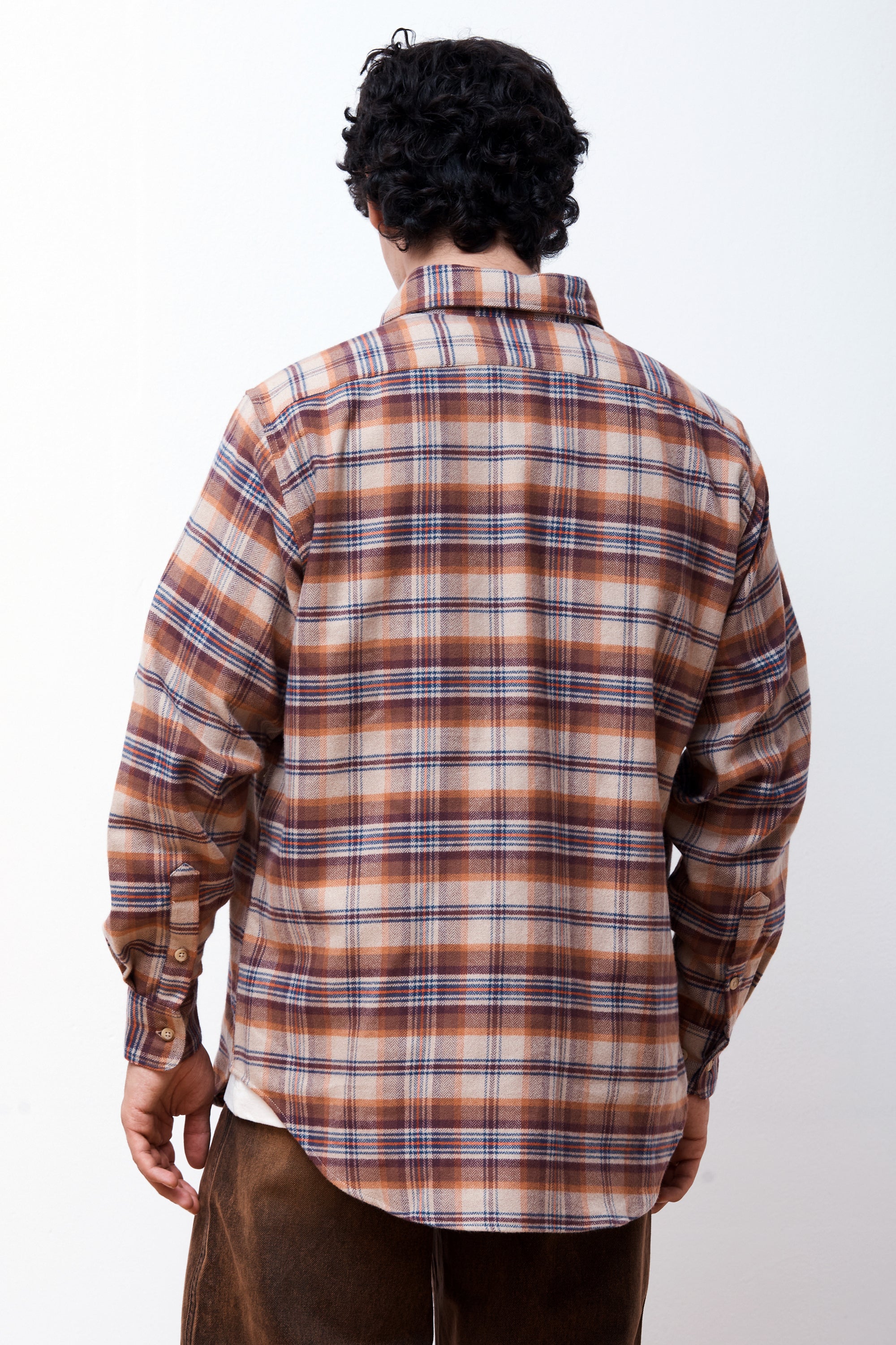 Plaid Flannel Shirt Brick