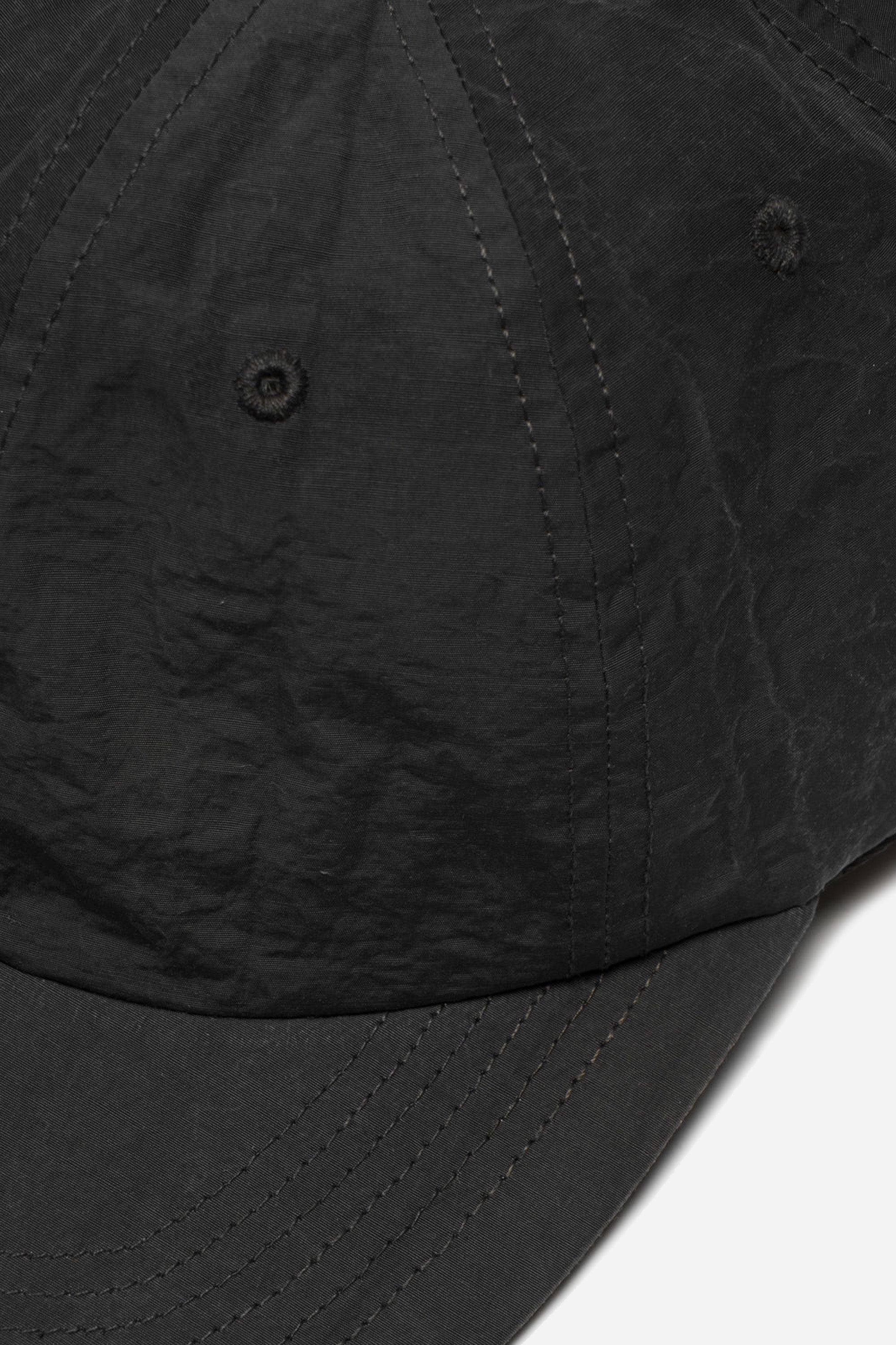 Salt Nylon 6 Panel Cap Black