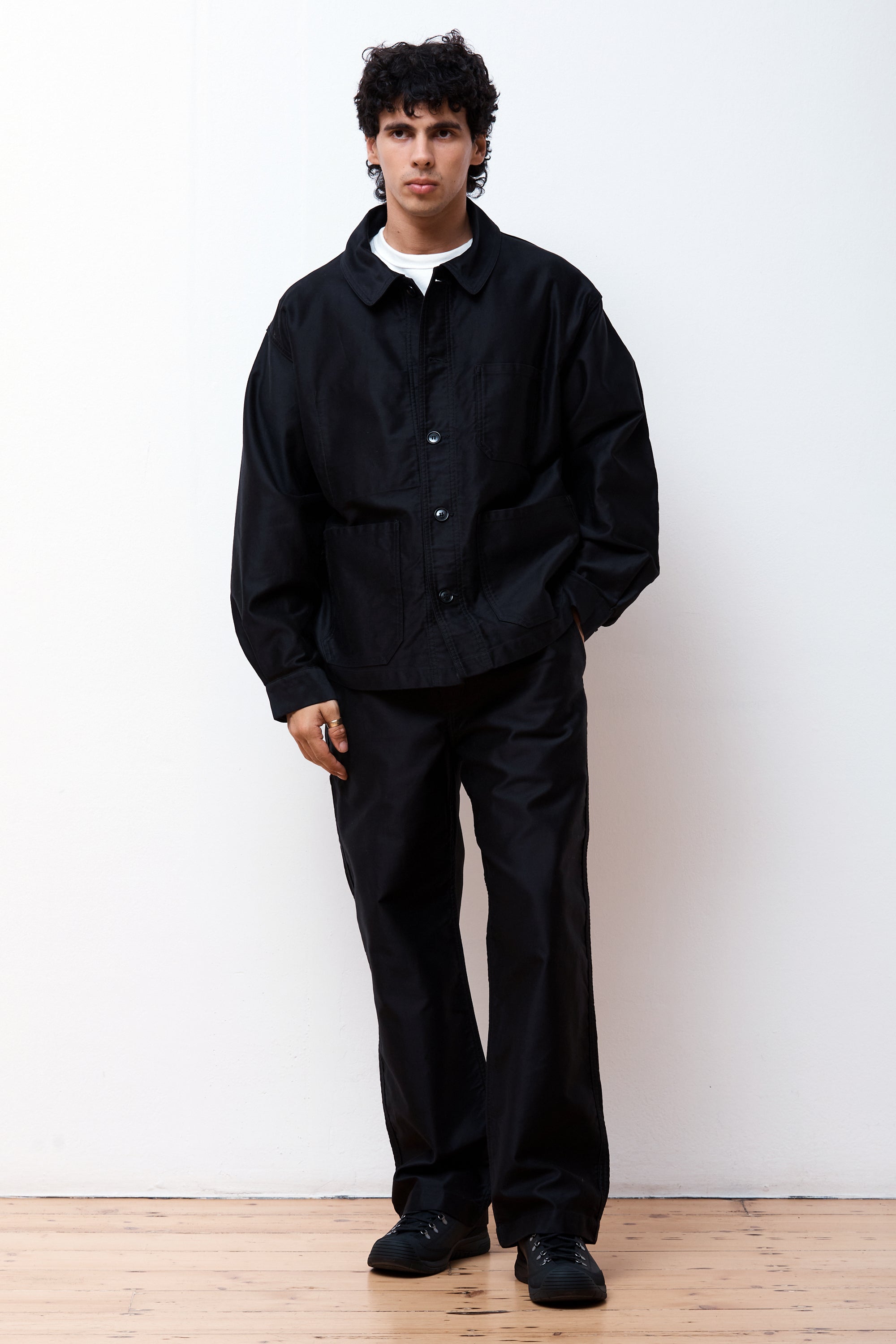 Moleskin Wide Coveralls Black