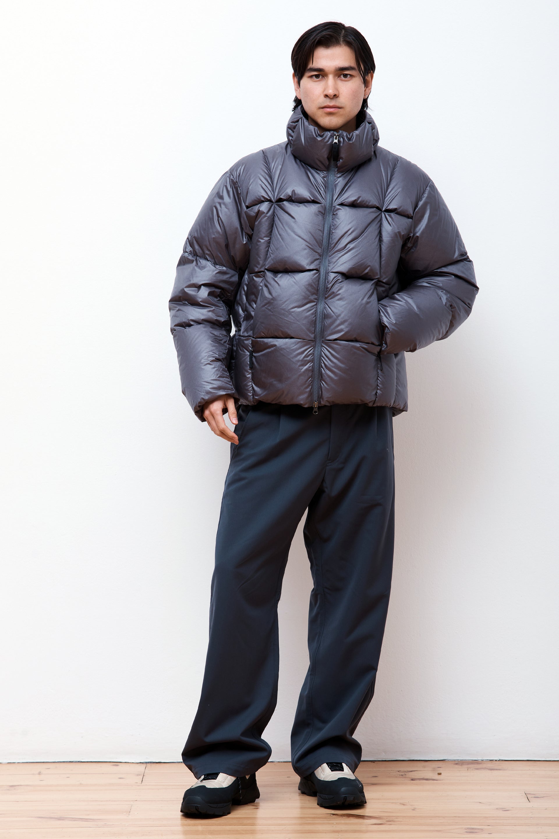 Goldwin 0 3D Down Jacket Lead Grey