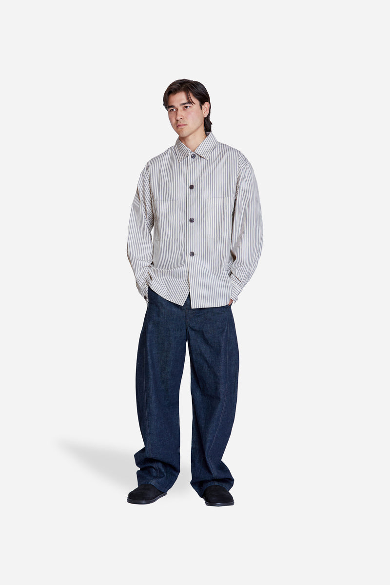 Pyjama Shirt Mastic/Navy/White