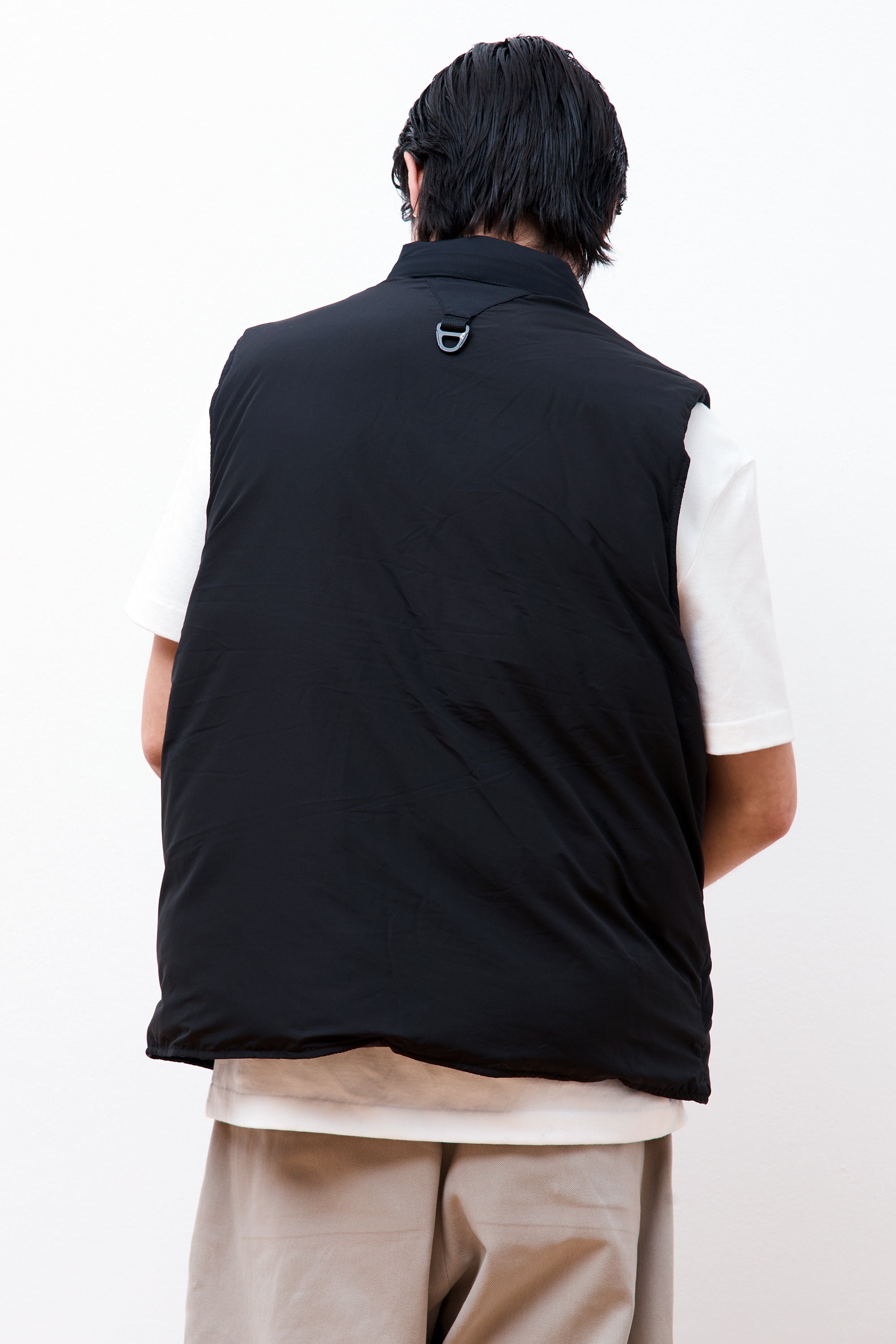 Overlay Down Vest Black