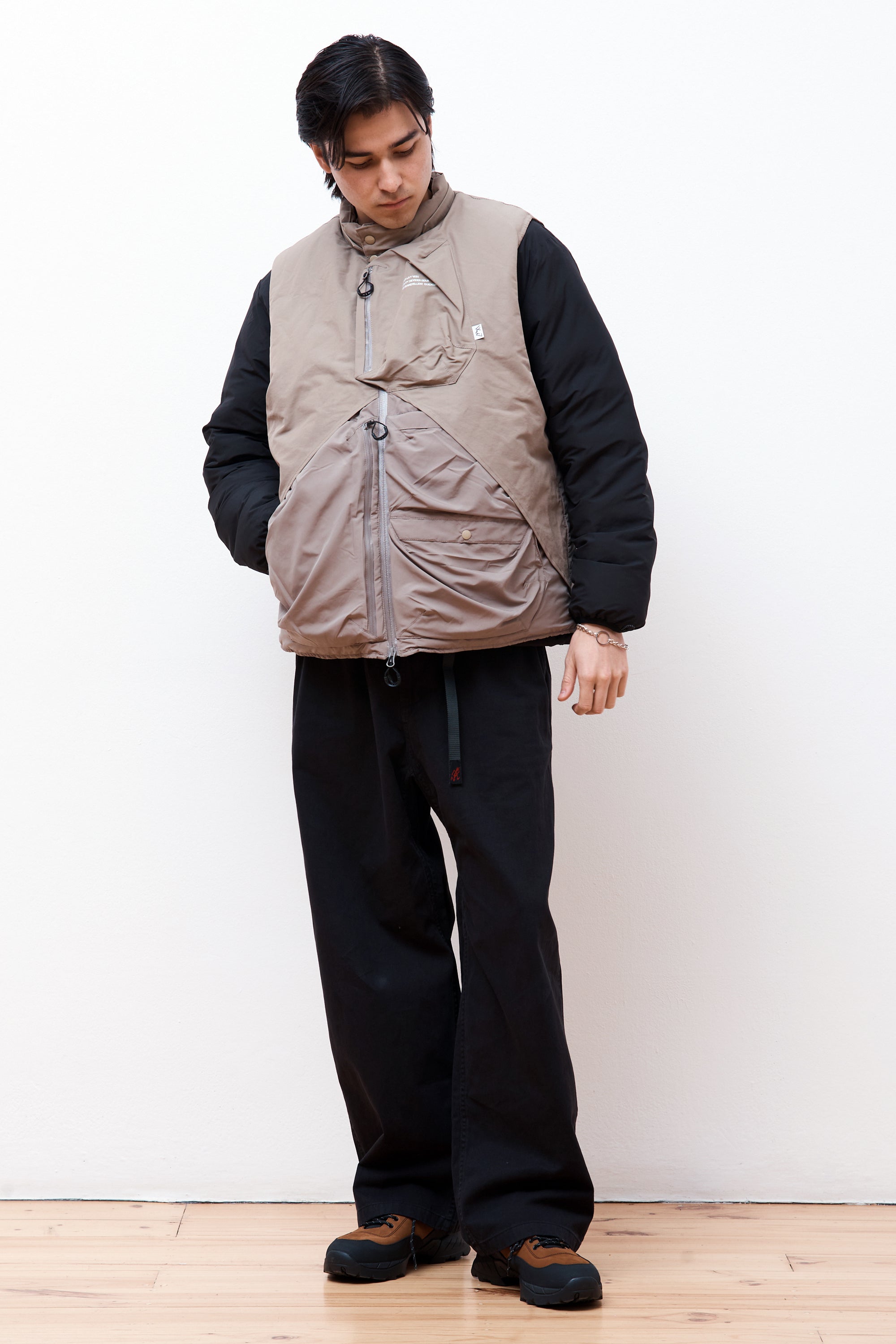 Overlay Down Vest D.Greige