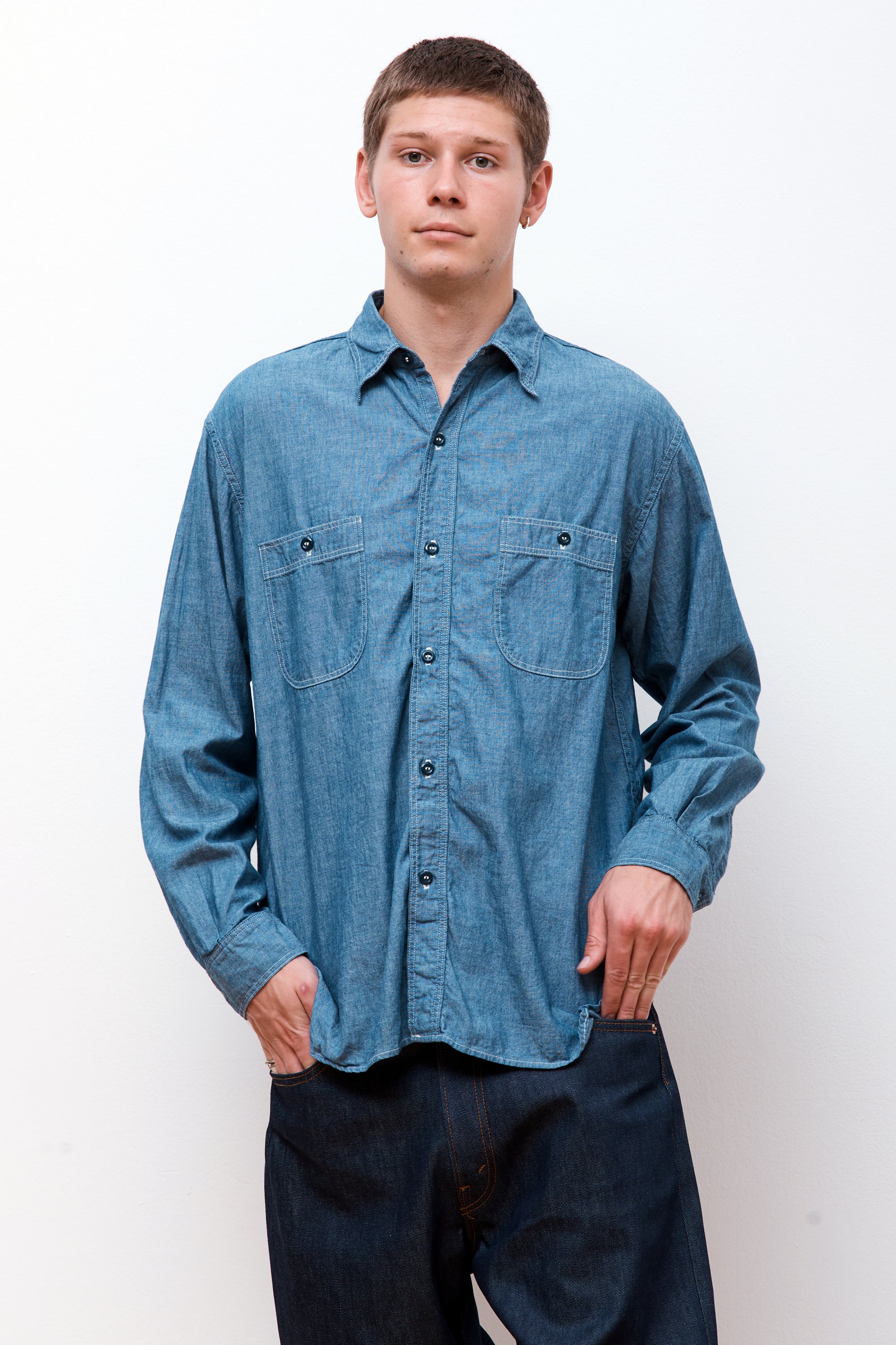 Vintage Fit Chambray Work Shirt Chambray