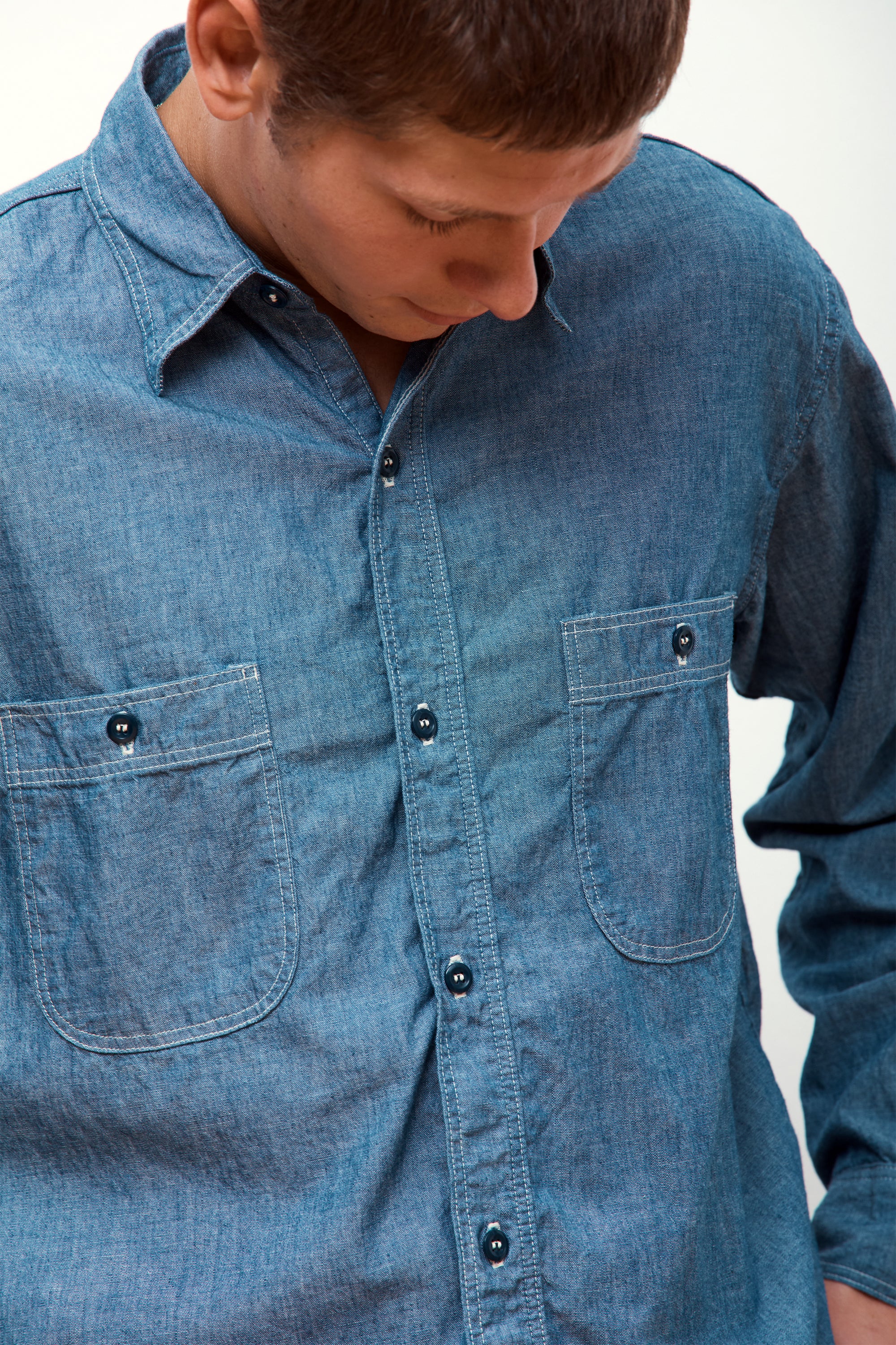 Vintage Fit Chambray Work Shirt Chambray