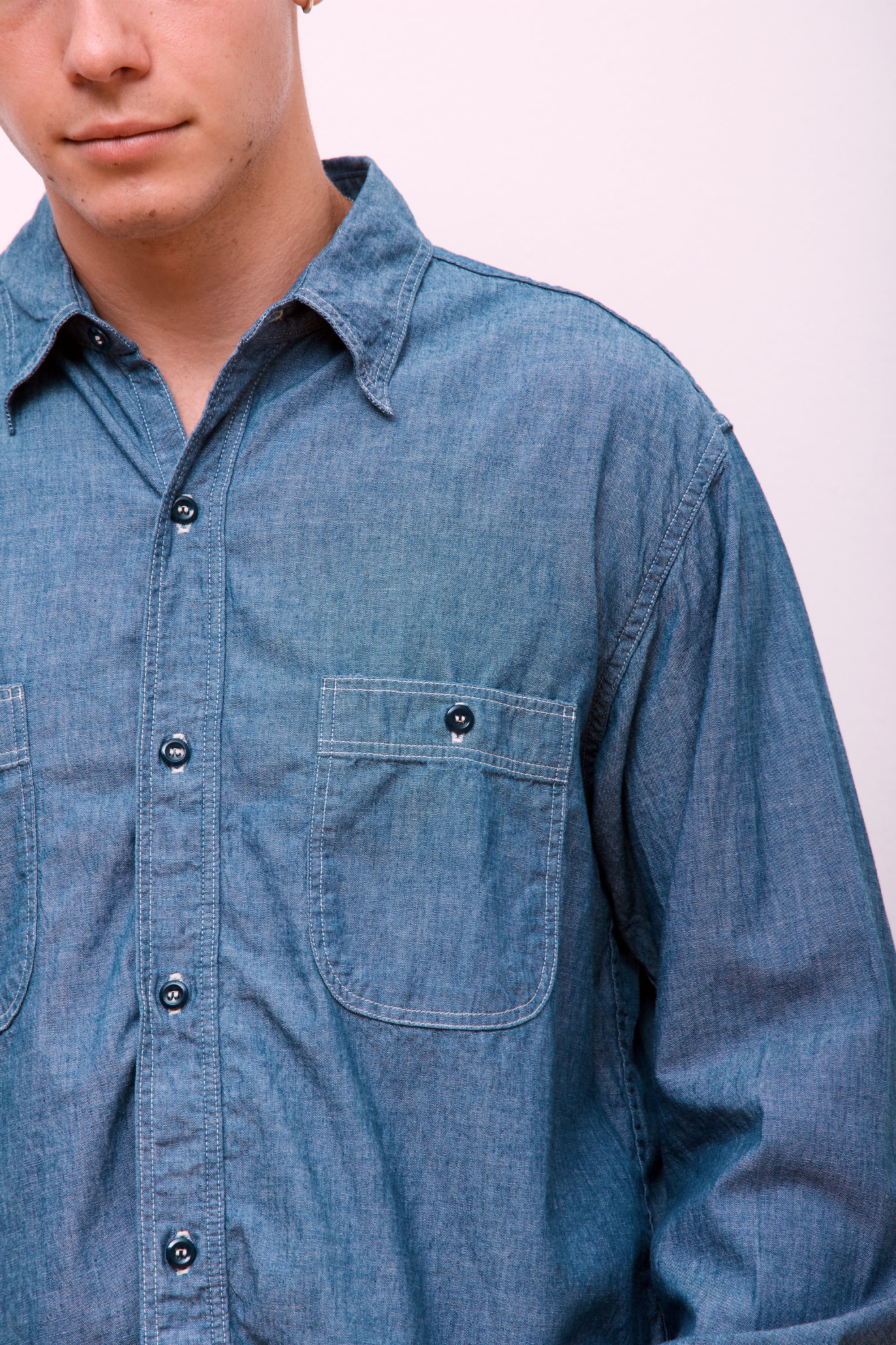 Vintage Fit Chambray Work Shirt Chambray