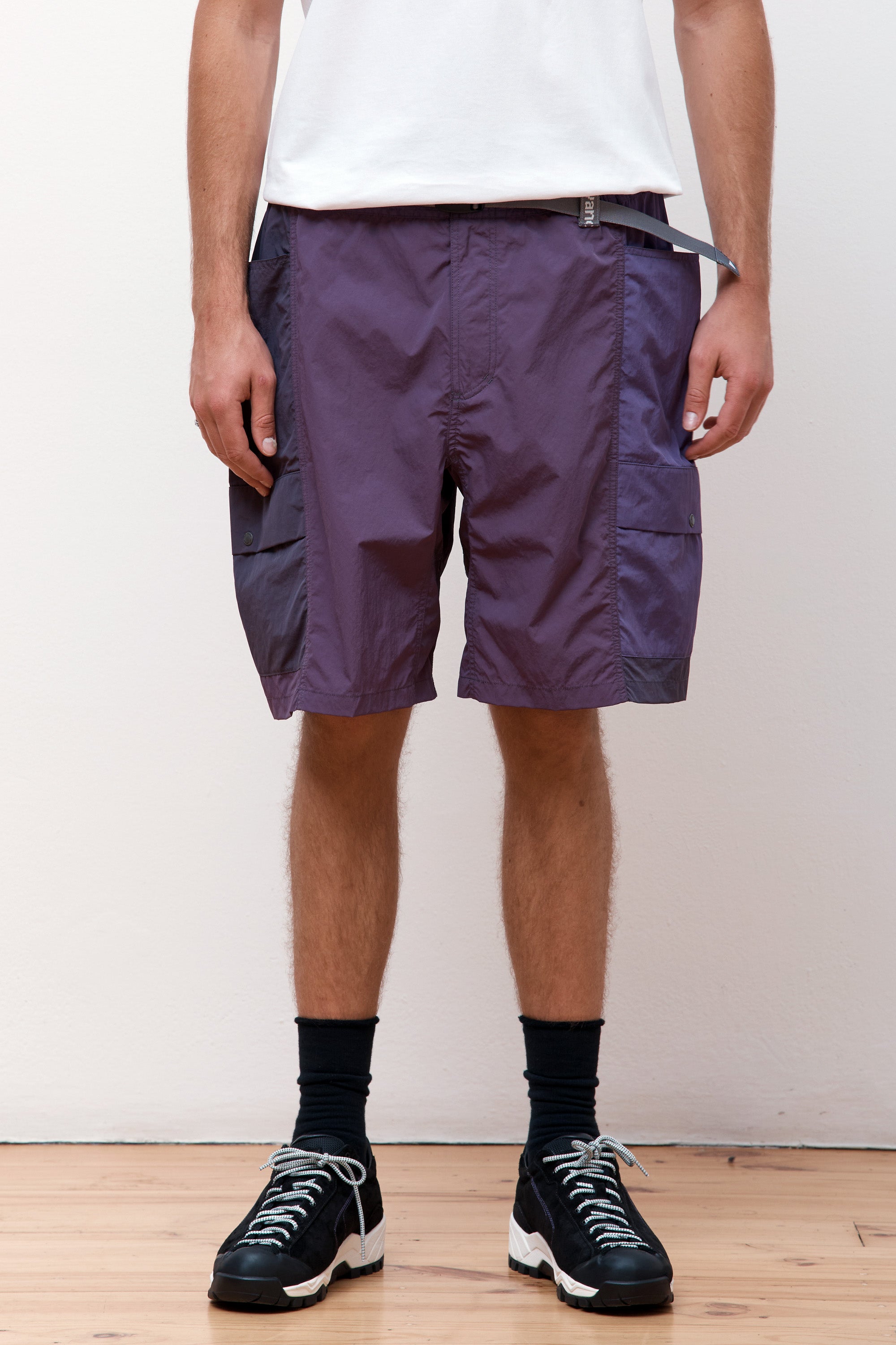 Patchwork Wind Short Multi Purple