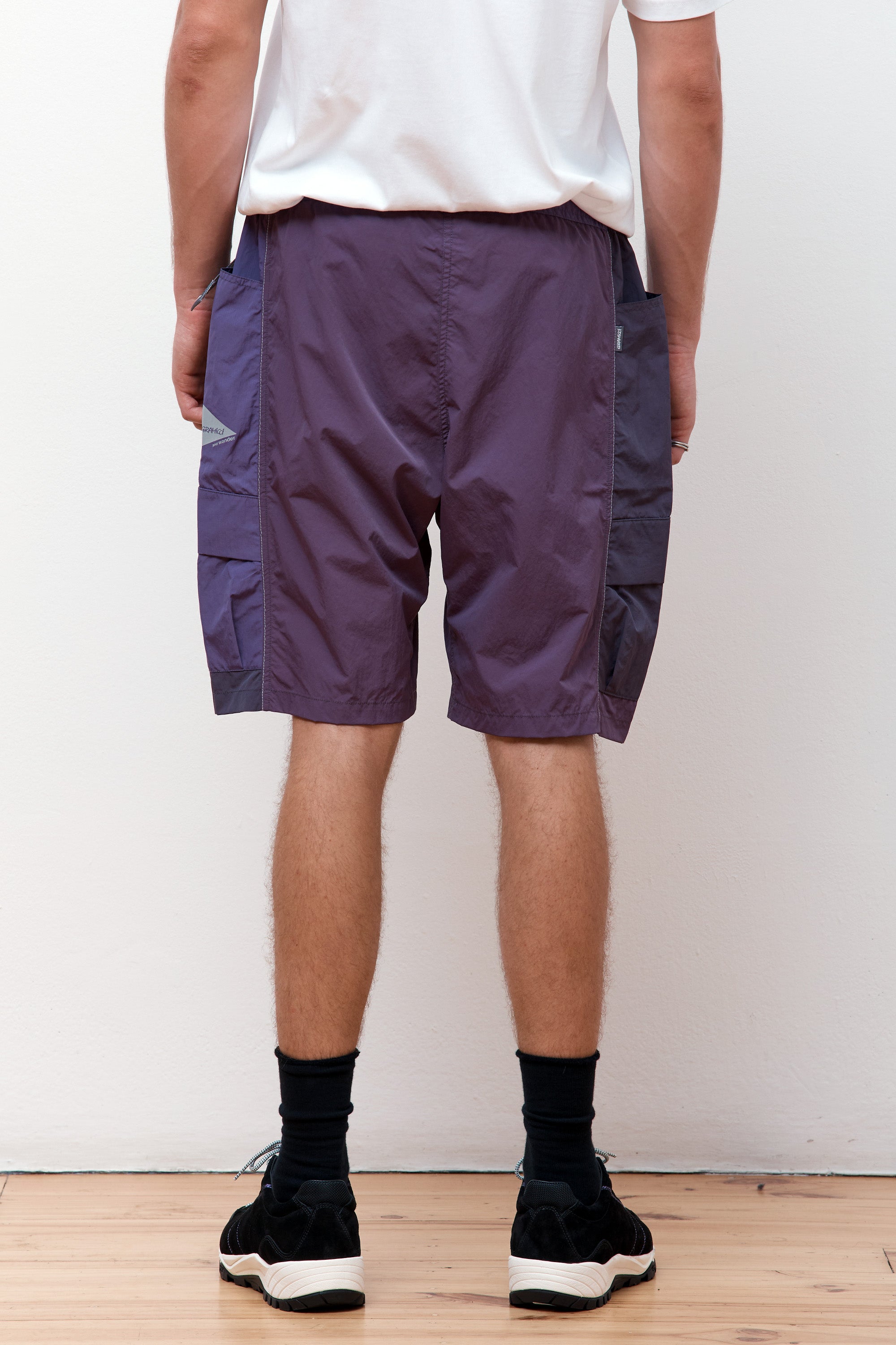 Patchwork Wind Short Multi Purple