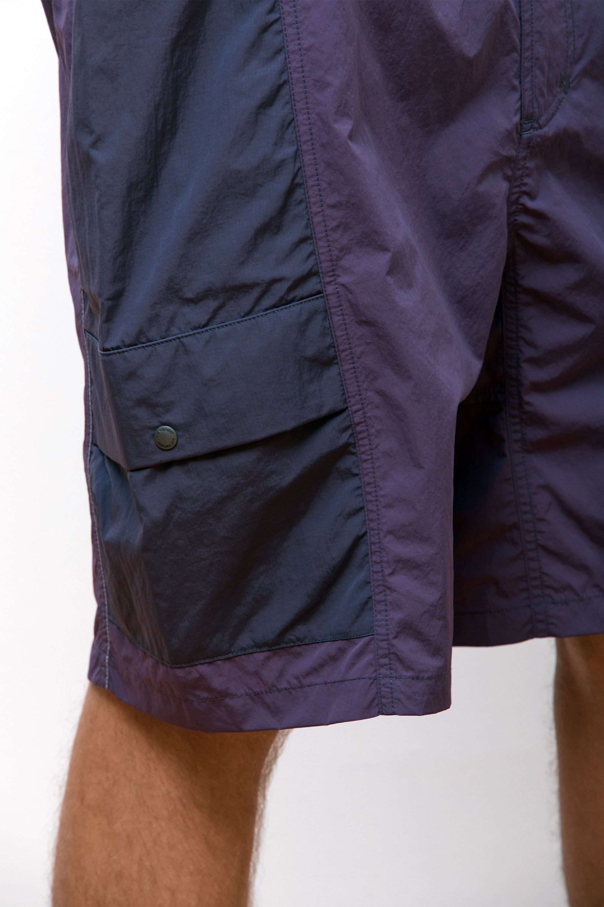 Patchwork Wind Short Multi Purple