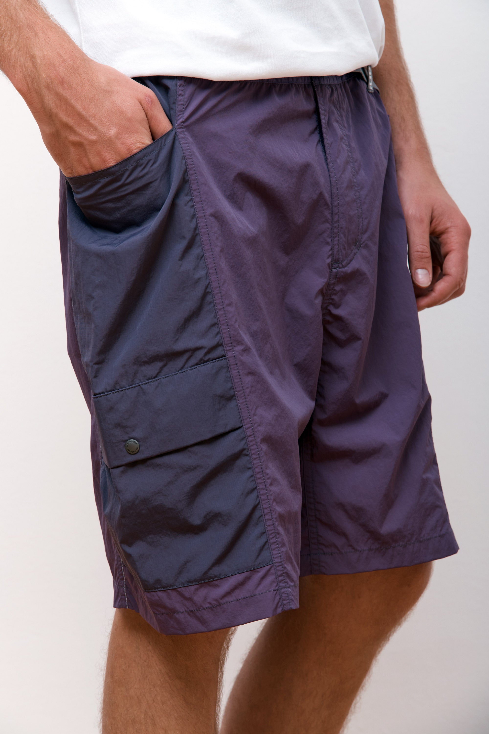 Patchwork Wind Short Multi Purple