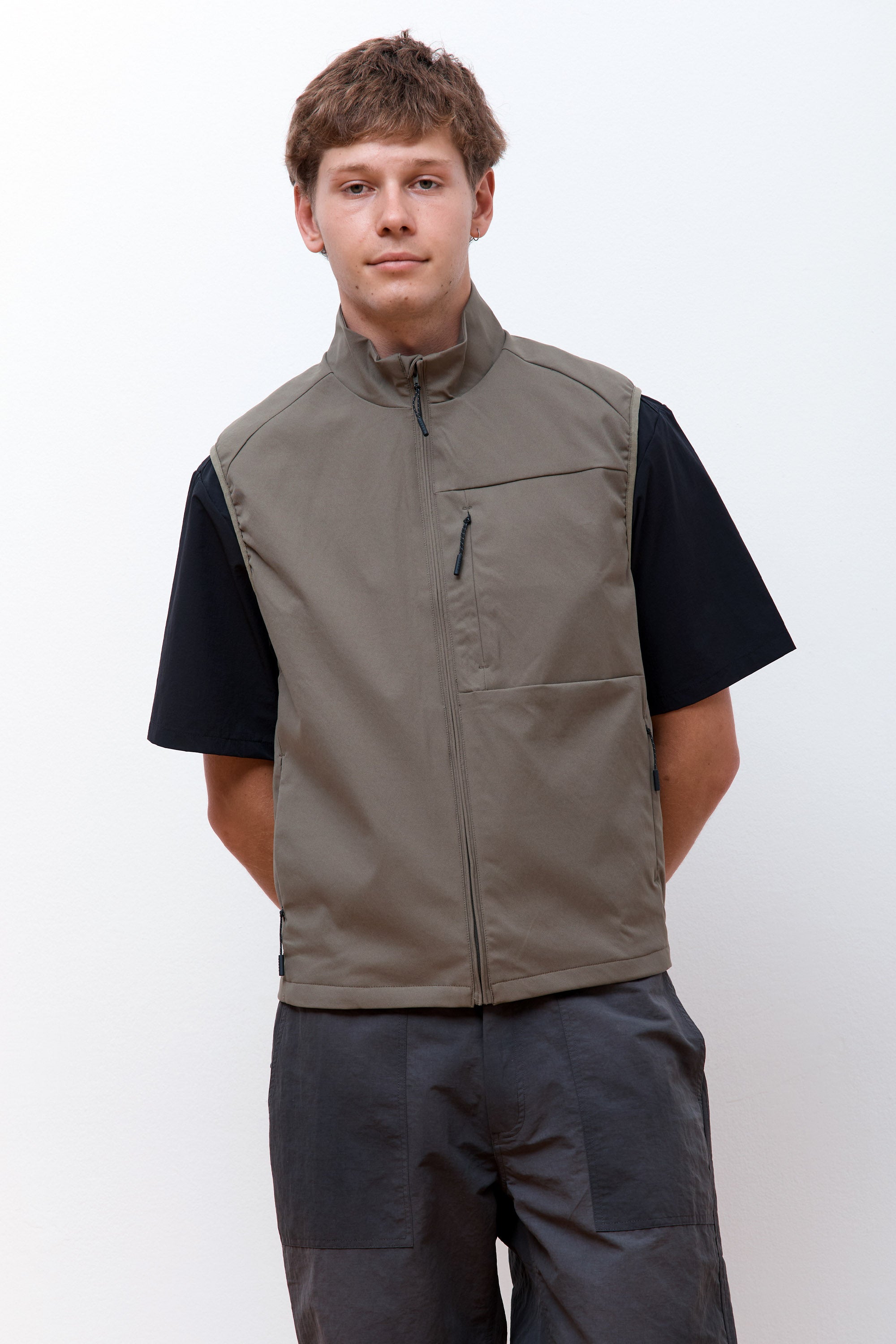 Birkholm Solotex Twill Vest Sediment Green